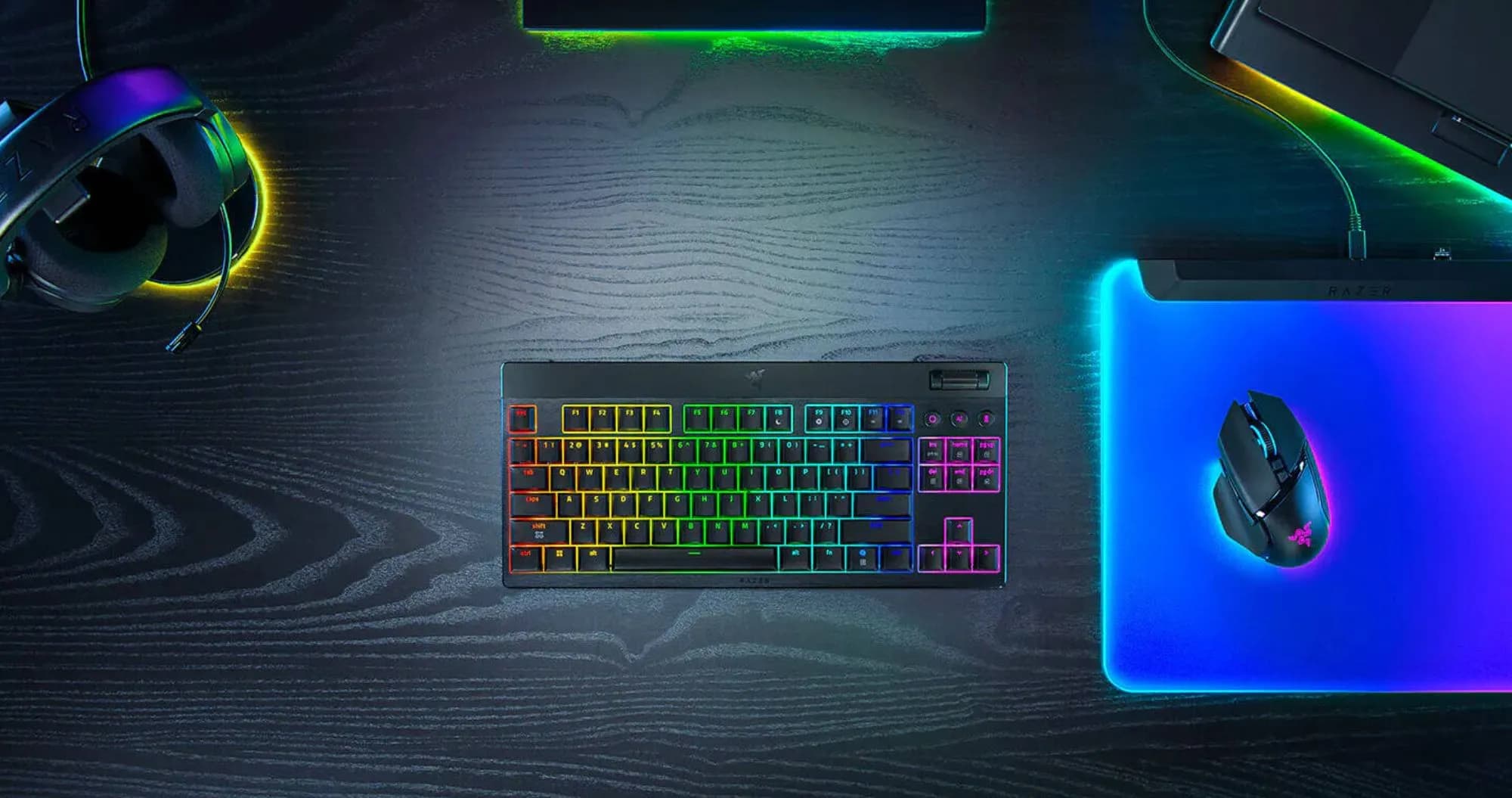 Клавиатура механическая RAZER BlackWidow V4 Low-Profile, TKL, Green Switch (Black)