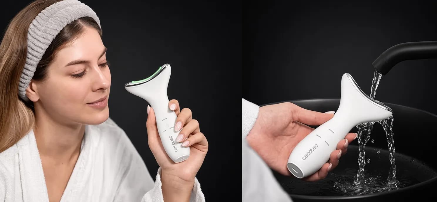 LED-массажер для фототерапии лица и шеи CECOTEC FaceCare Face&amp;Neck Pro (A01_EU01_116294)