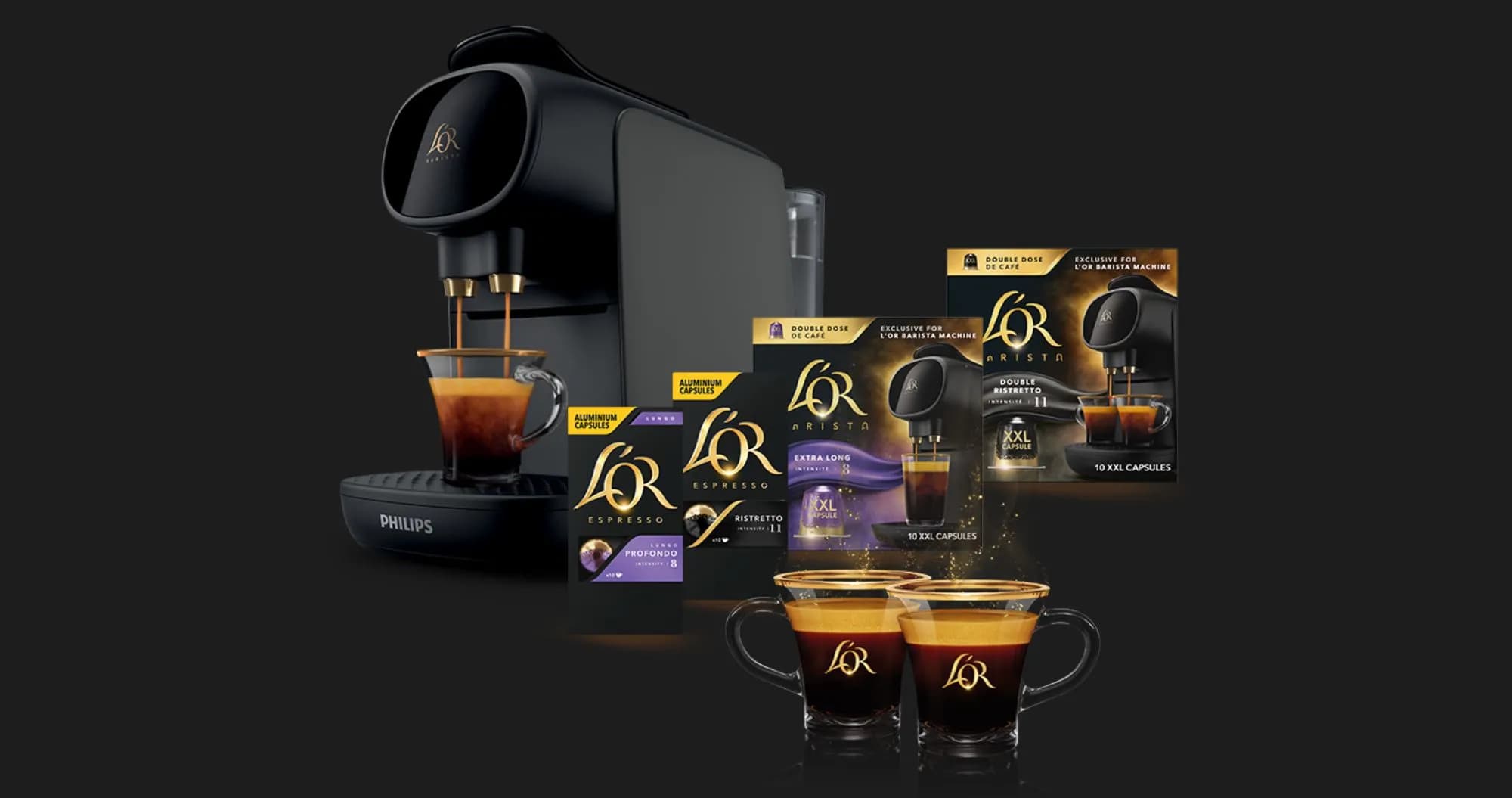 Кофеварка капсульная Philips L'OR Barista Sublime (Black) (LM9012/60)