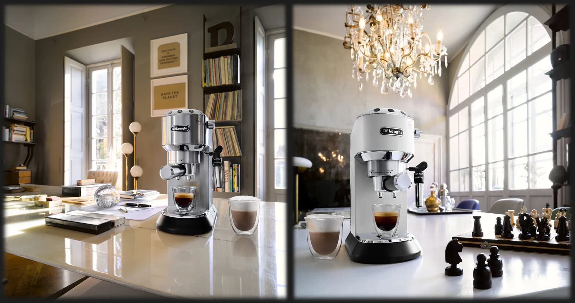 Рожковая кофеварка DeLonghi Dedica (White)