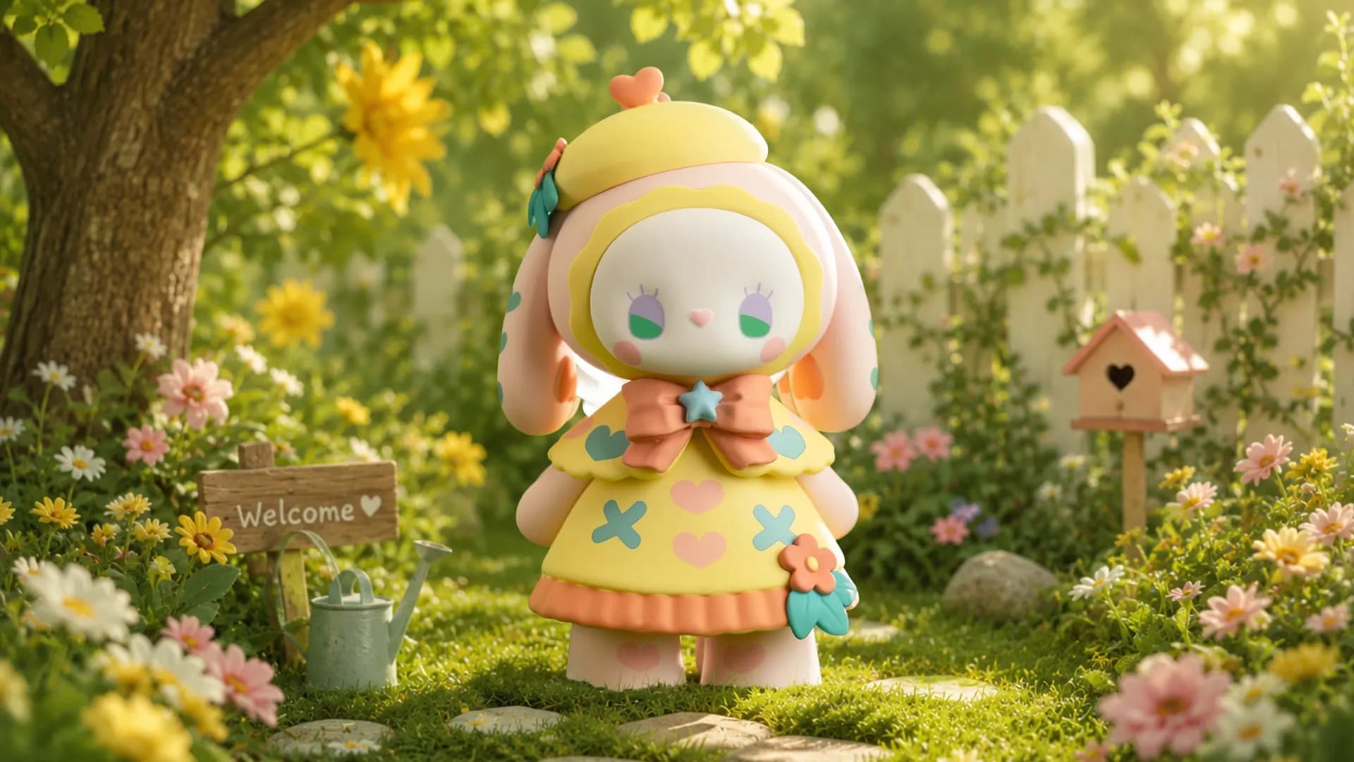 Коллекционная фигурка Pop Top Lucky Emma из серии «Загадочный лес» — «Вечеринка в саду» (YC-102)
