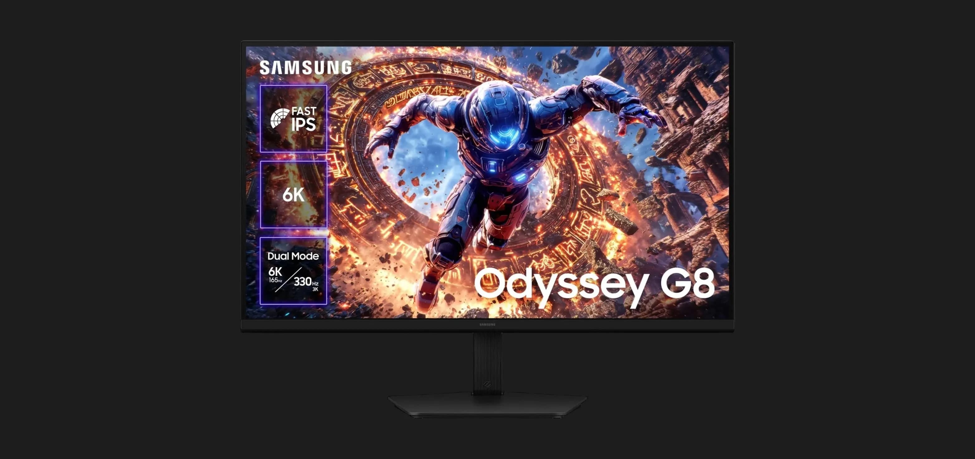 Монитор Samsung 32" Odyssey G8 IPS 165Hz LS32HG802ESXUA (UA)