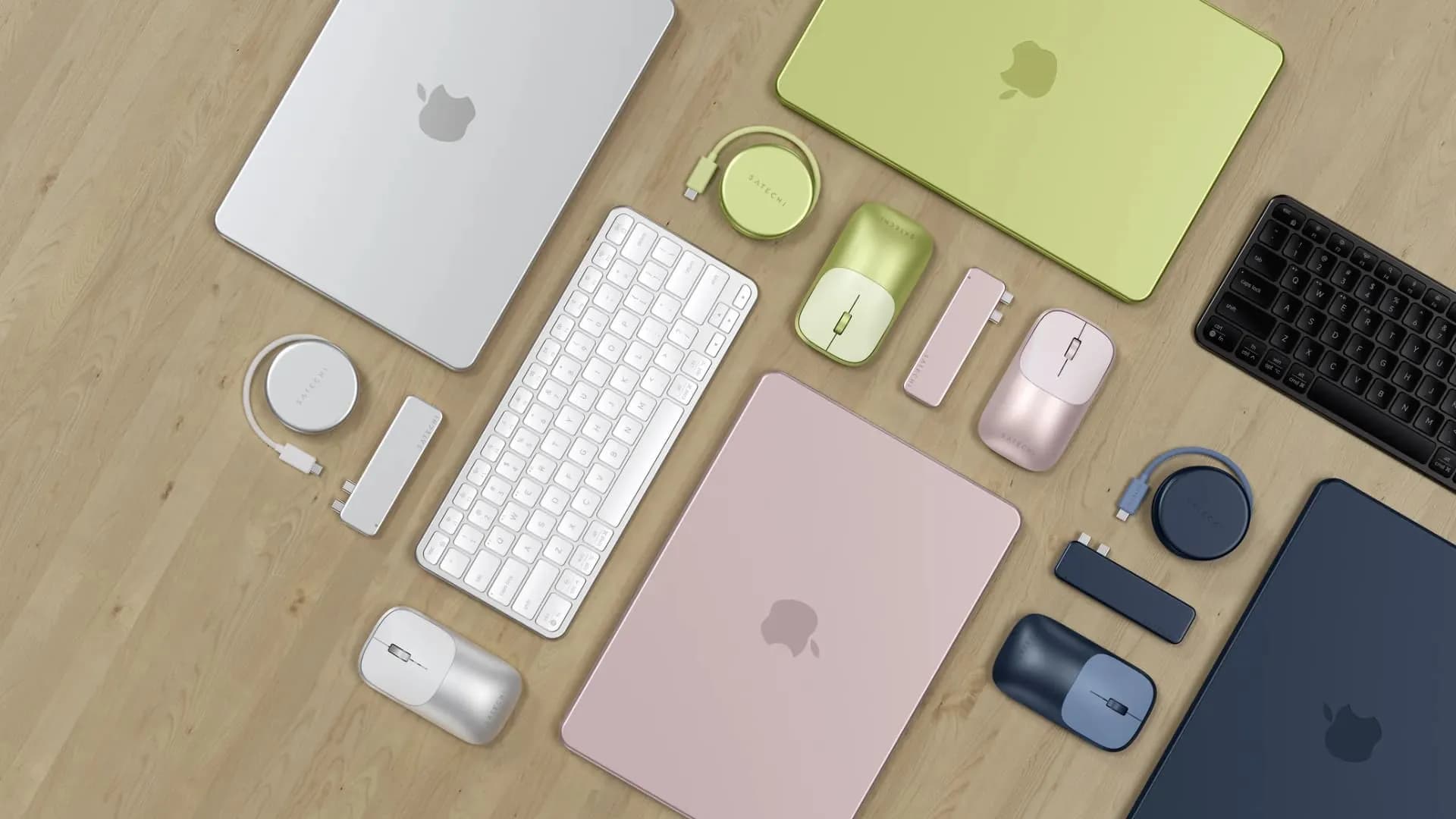 Адаптер Satechi OntheGo 5-in-1 USB-C (Blush)