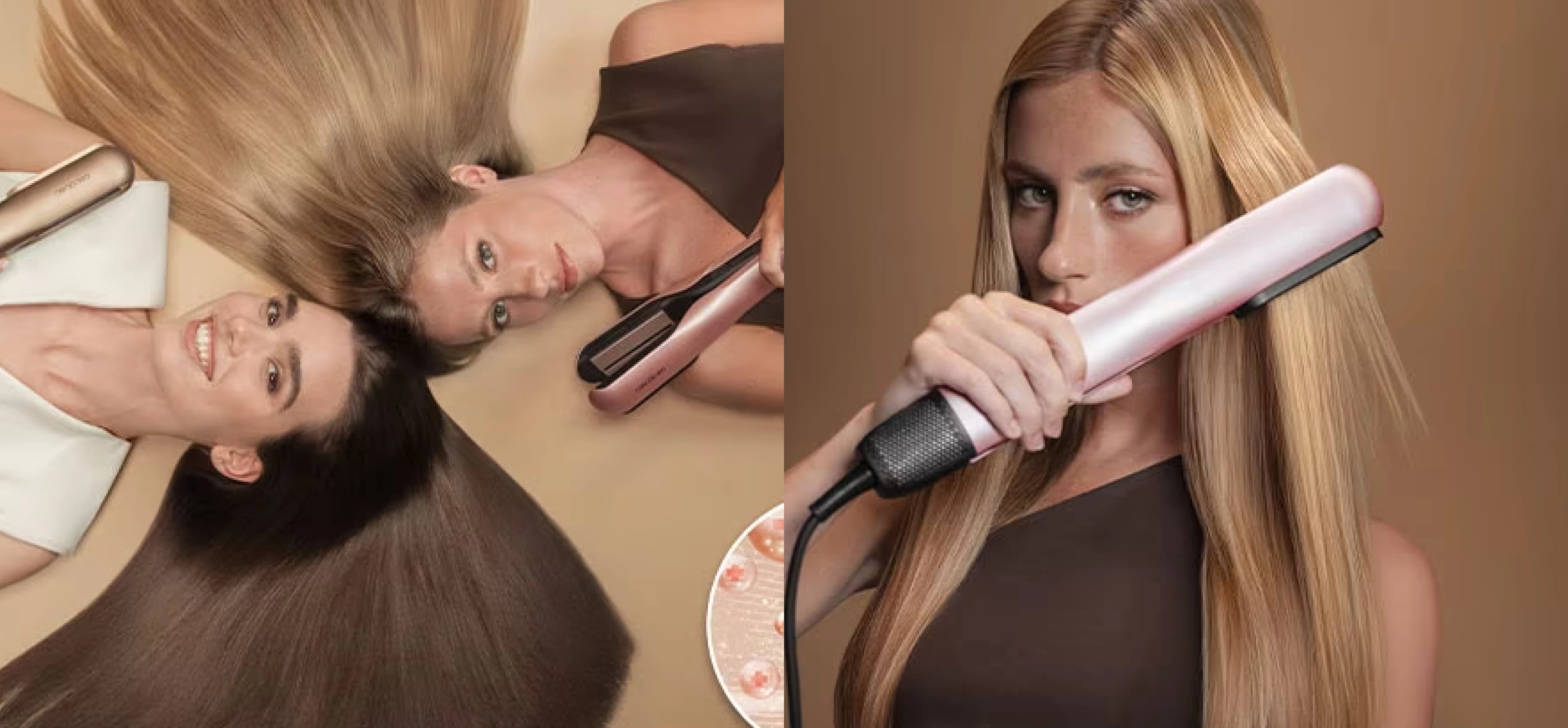 Выпрямитель для волос Cecotec AirLisse 2in1 ForceDry (Champagne)