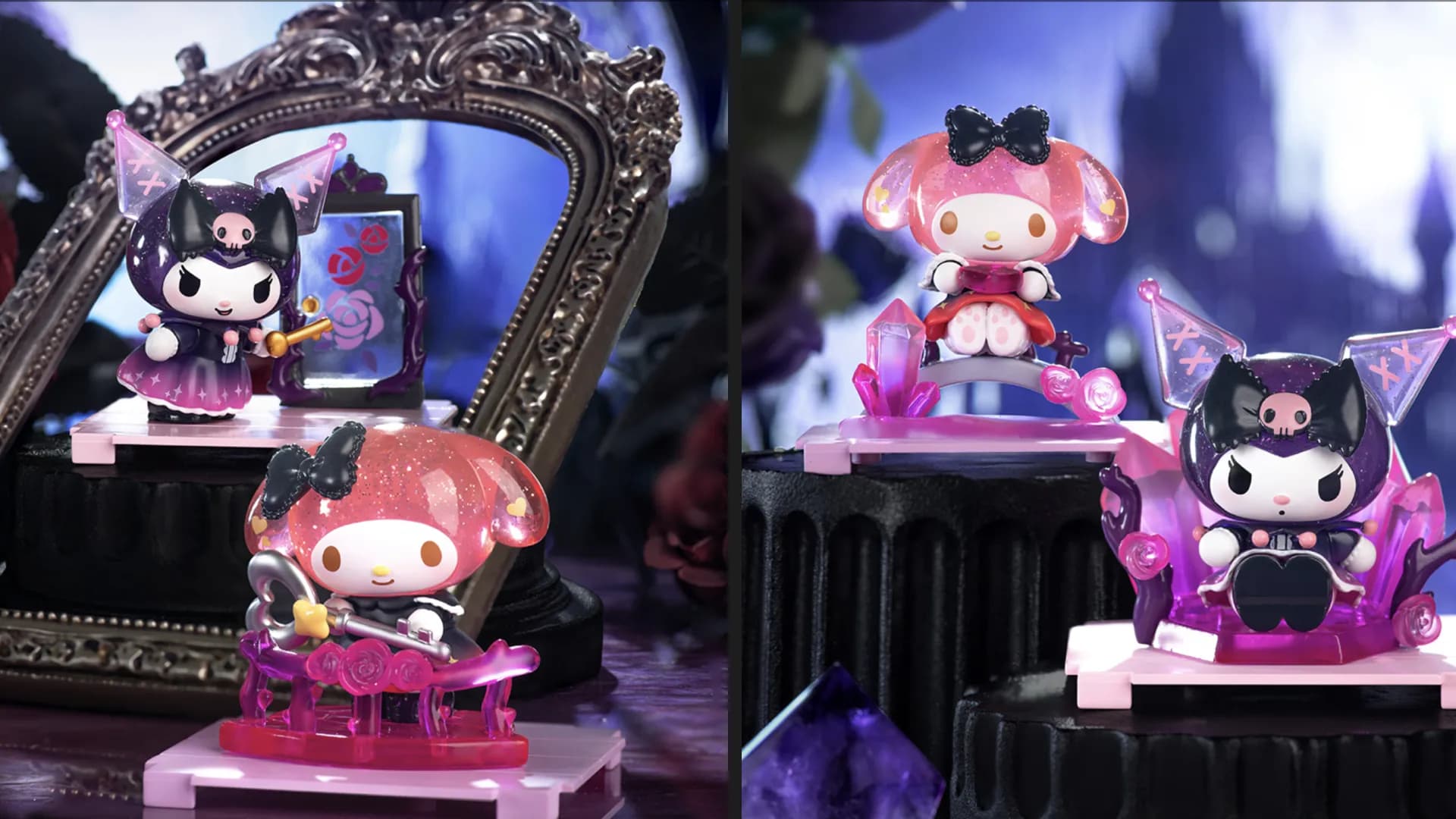 Фигурка-сюрприз Pop Top Kuromi & My Melody — Цветочная тайна (25WH-003)