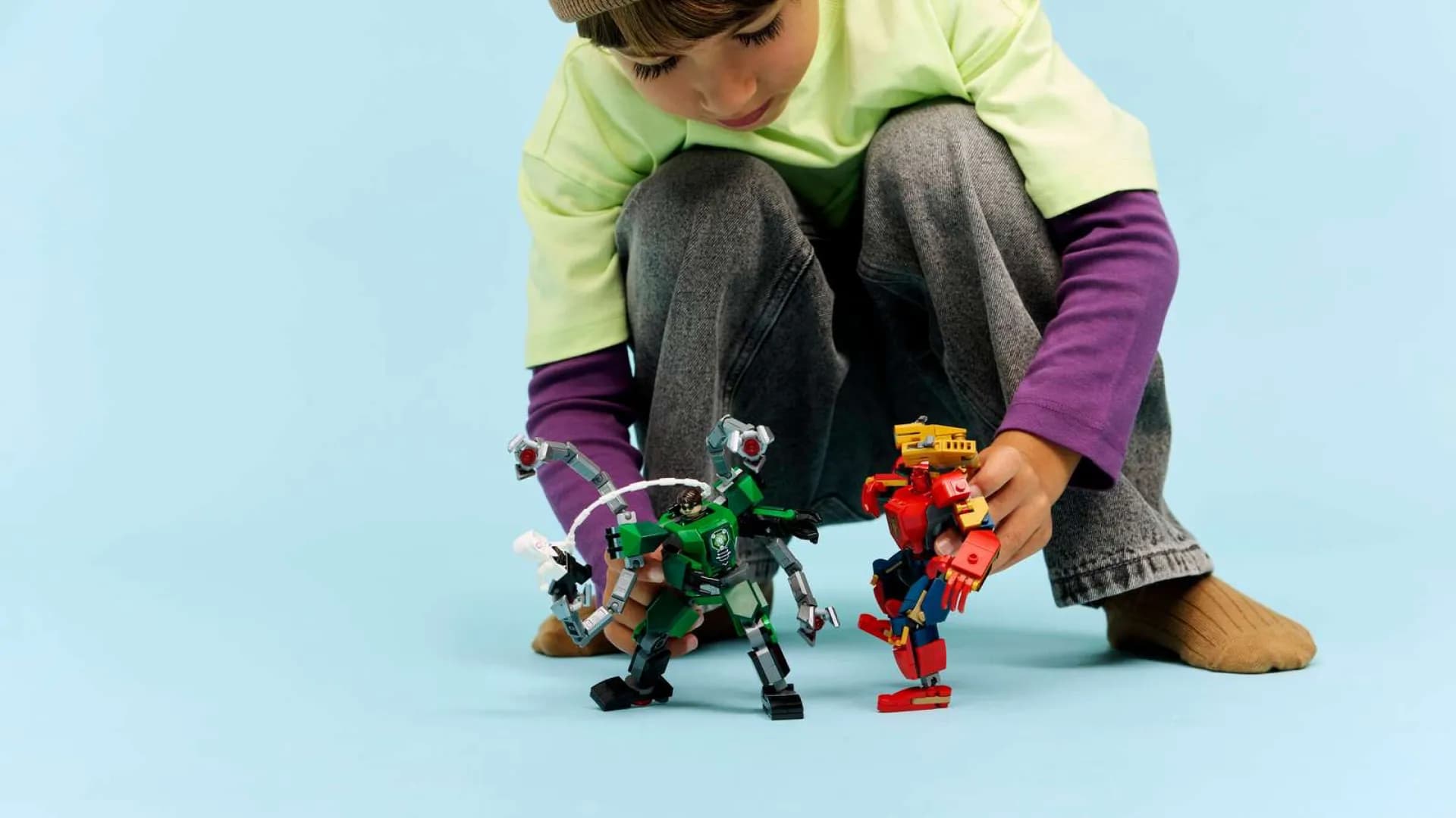 Конструктор LEGO Marvel Битва роботов: Человек-паук и Доктор Осьминог (76338)