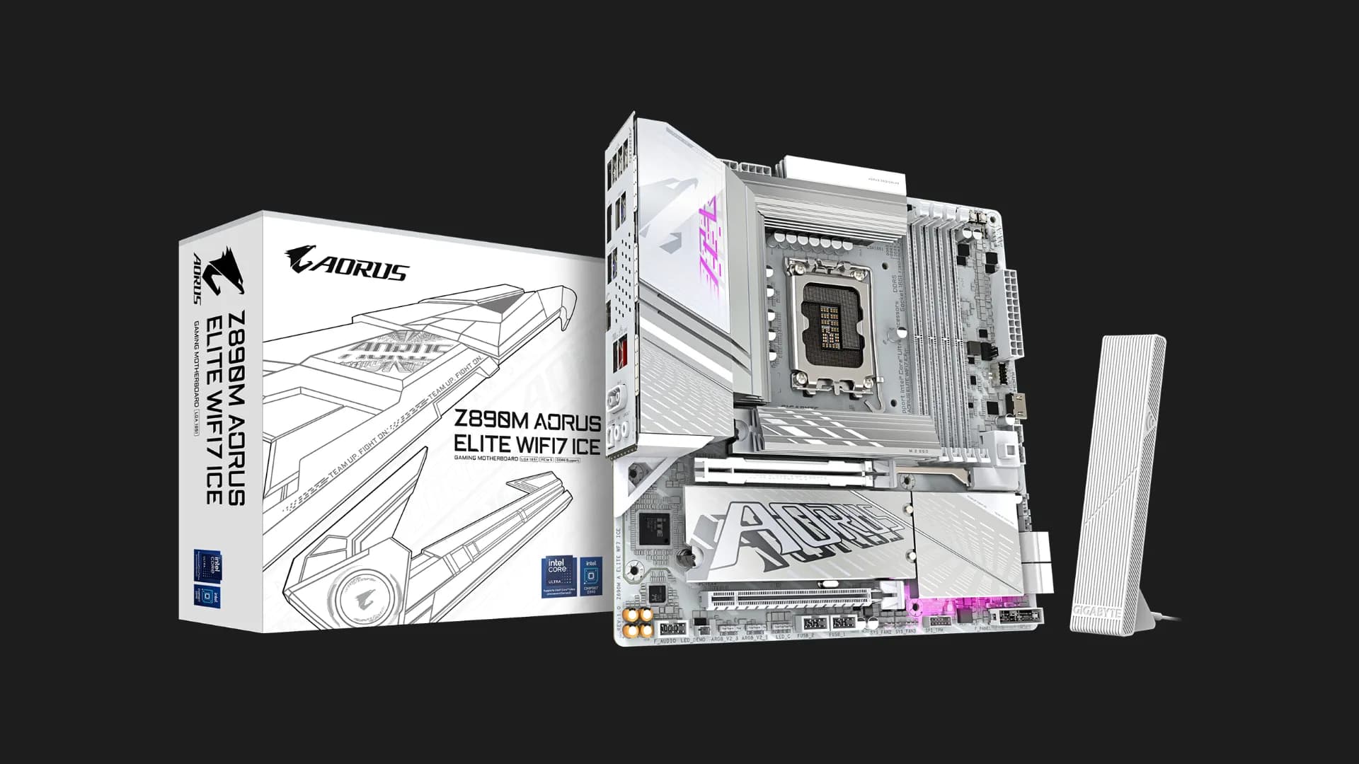 Материнская плата GIGABYTE Z890M AORUS ELITE WIFI7 ICE (Z890M AORUS ELITE WIFI7 ICE)