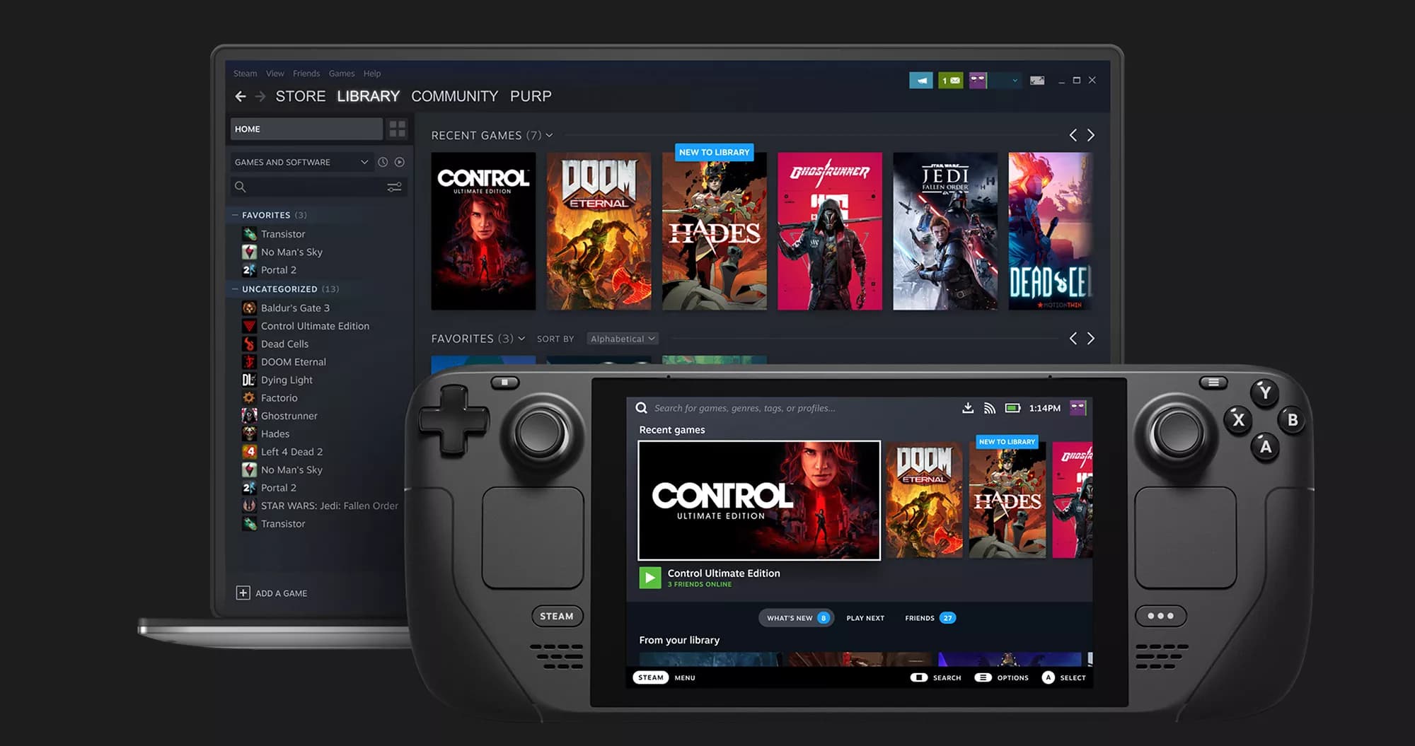 Игровая приставка Valve Steam Deck 64GB (Black)