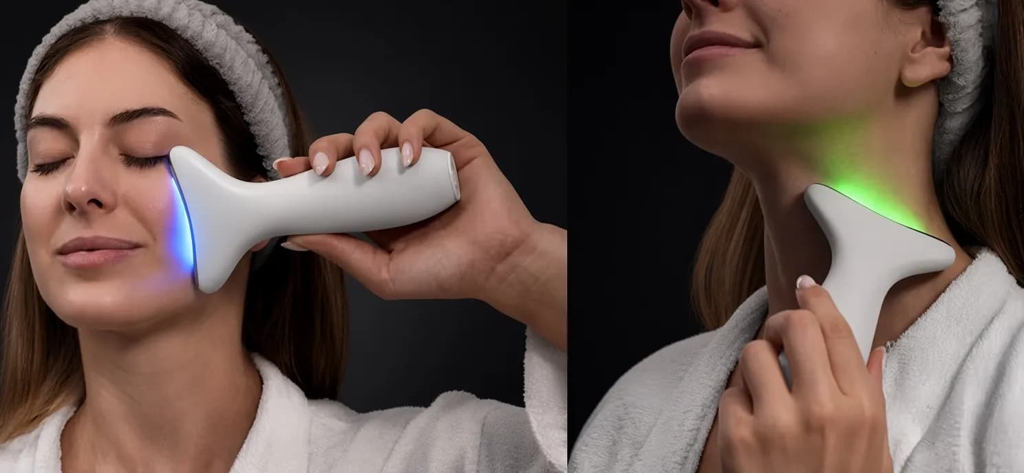 LED-массажер для фототерапии лица и шеи CECOTEC FaceCare Face&amp;Neck Pro (A01_EU01_116294)