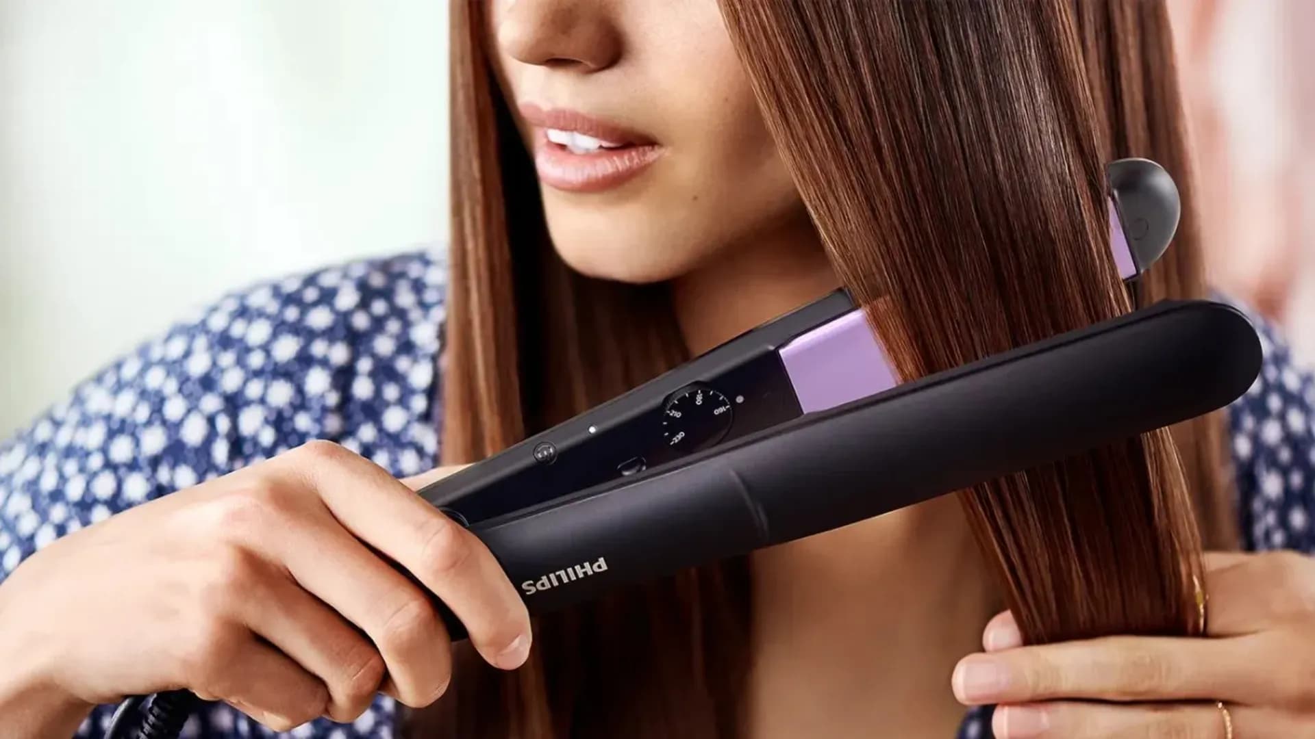Выпрямитель для волос Philips Series 3000 (Black/Fuchsia)