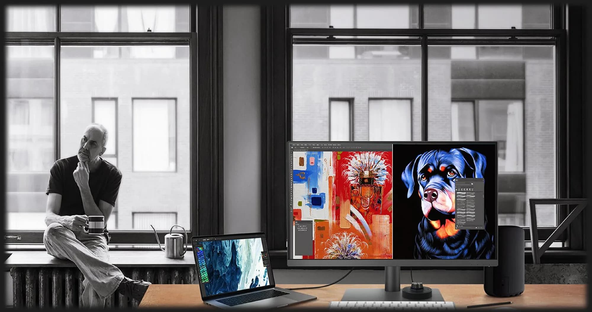 Монитор BenQ 27" PD2705UA (9H.LKDLA.TPE)