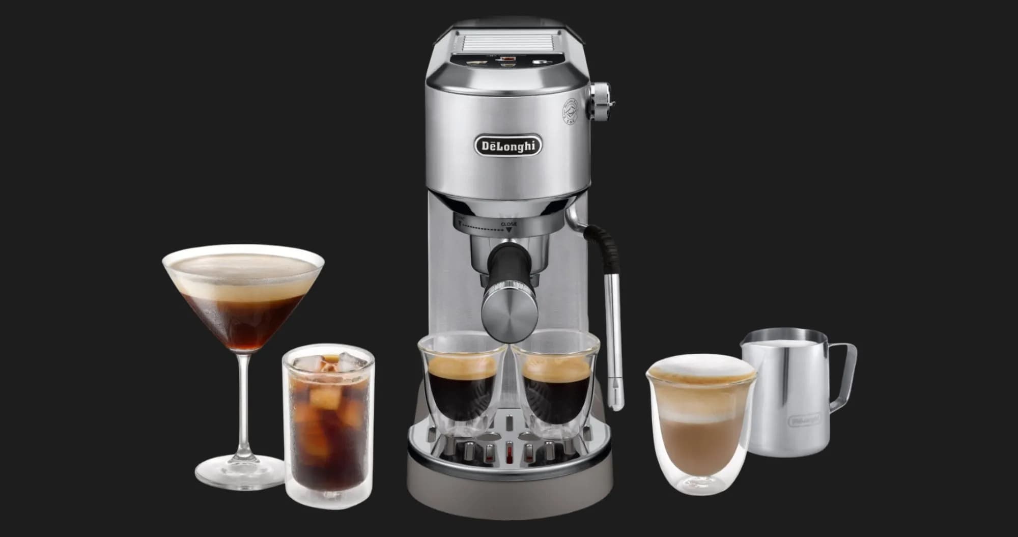 Рожковая кофеварка DeLonghi Dedica Duo (Metallic) (EC890.M)