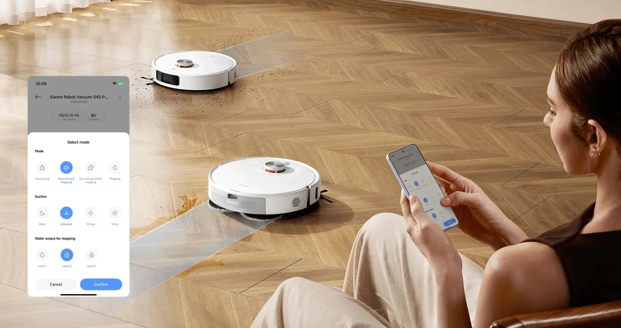 Робот-пылесос Xiaomi Robot Vacuum S40 Pro (White)