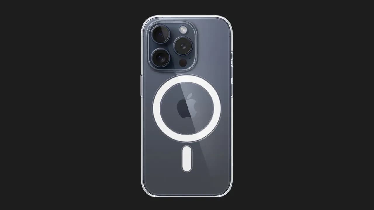 Оригинальный чехол Apple Clear Case with Magsafe для iPhone 15 Pro (MT223)