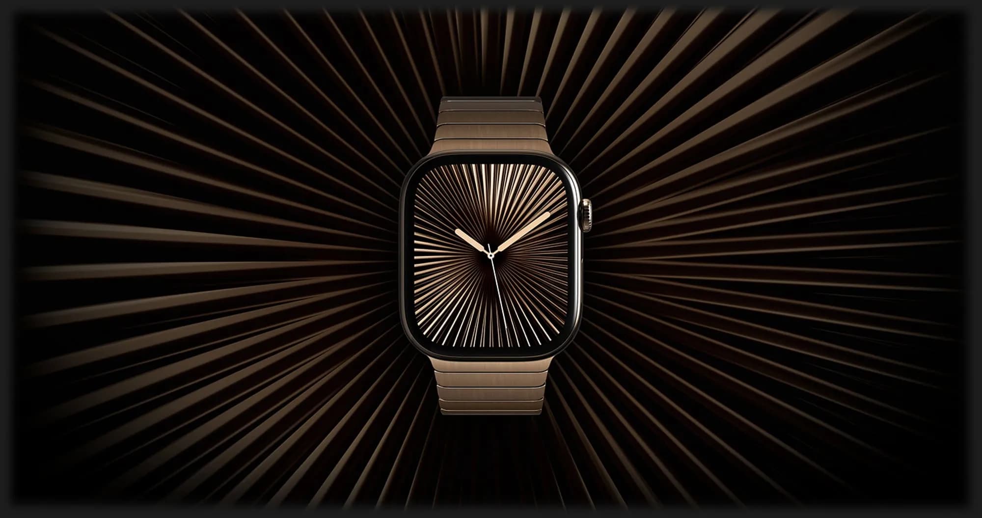 Apple Watch Series 10 GPS + LTE, 46mm Gold Titanium Case with Gold Milanese Loop (M/L) (MX003)