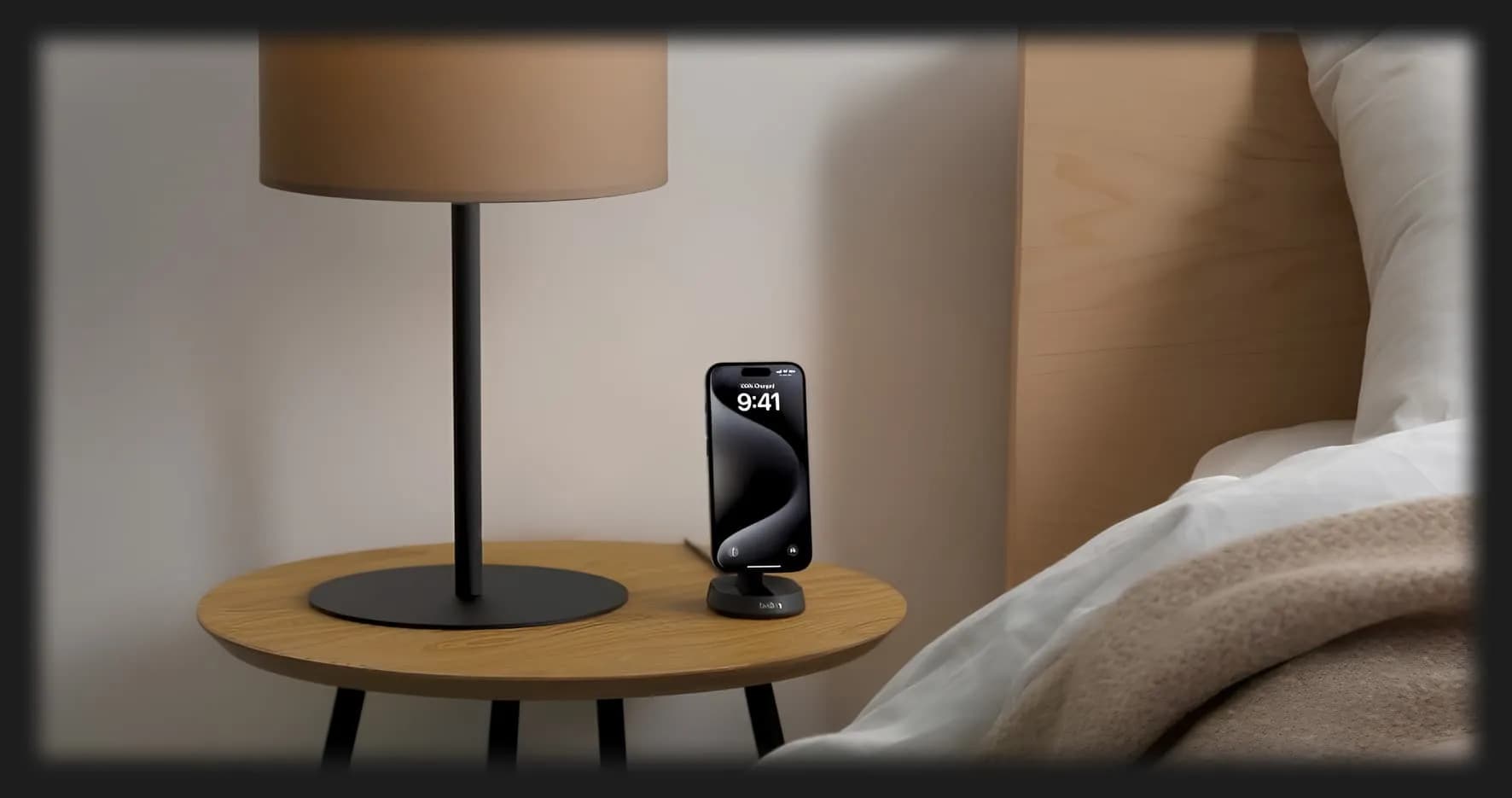 Беспроводная зарядка Belkin 15 Вт Magnetic Stand Qi2 (Black)