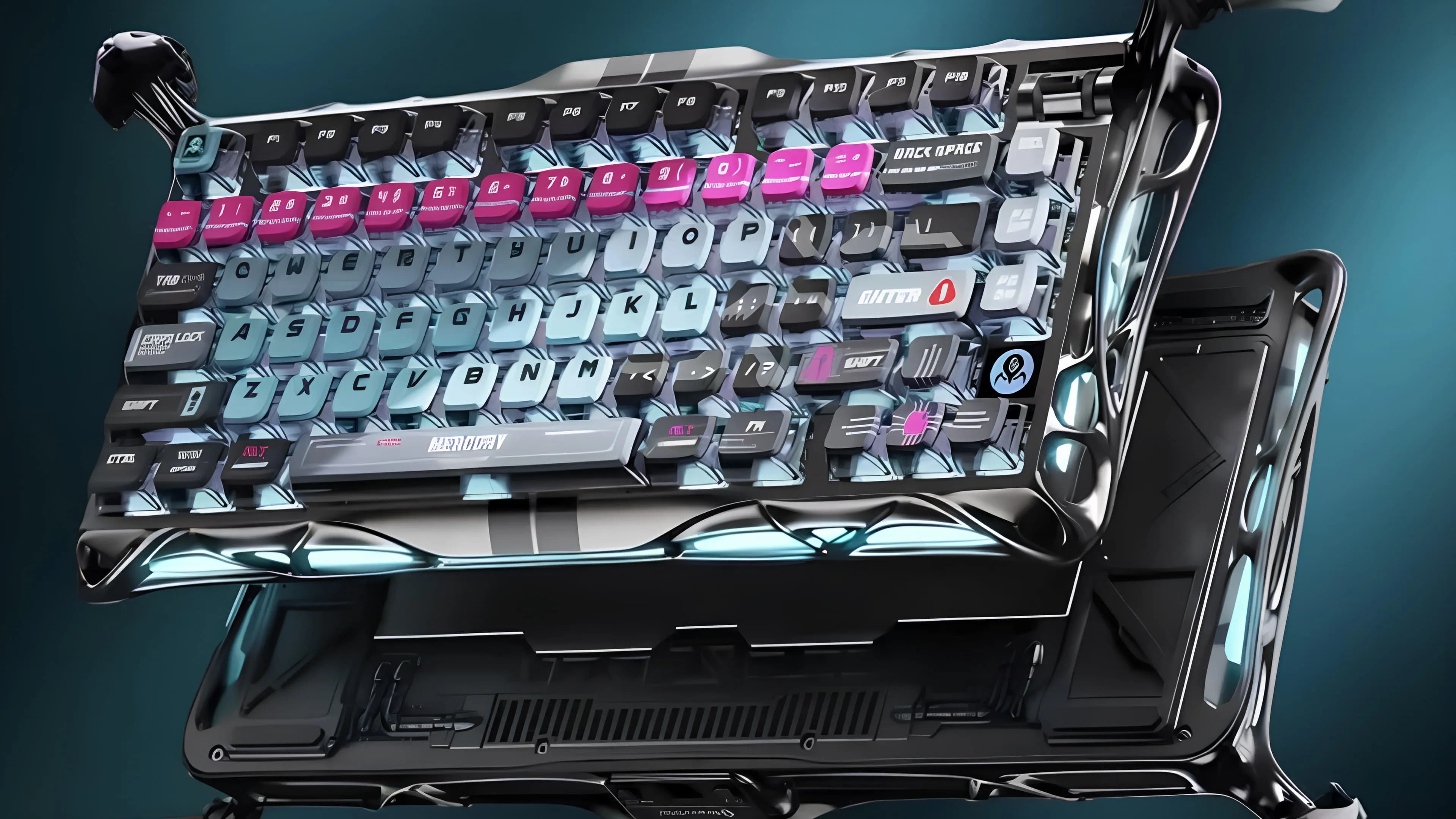 Игровая клавиатура магнитная GravaStar Mercury V75 Pro 80keys Magnetic Jade Gaming 8K USB-A RGB Cyberpunk (Gray)