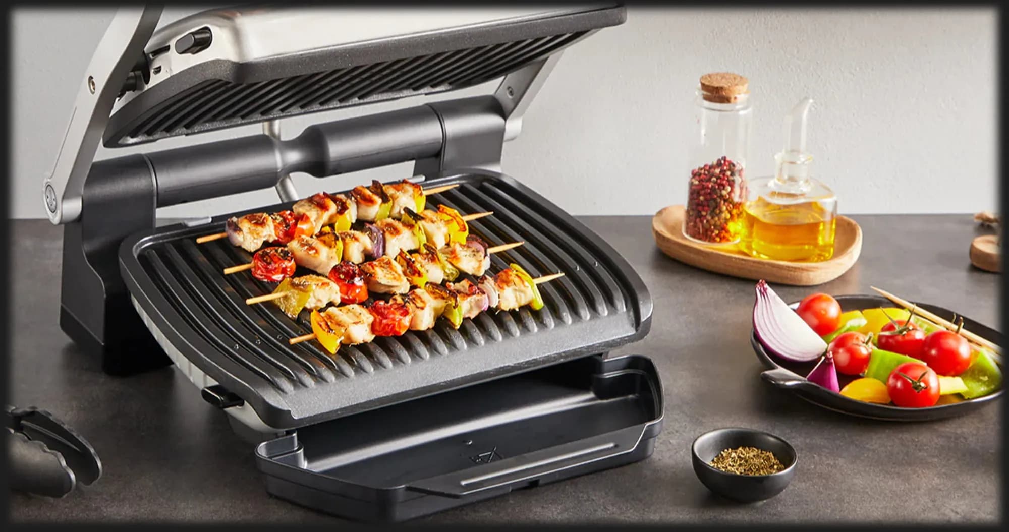 Гриль Tefal OptiGrill + GC718D10