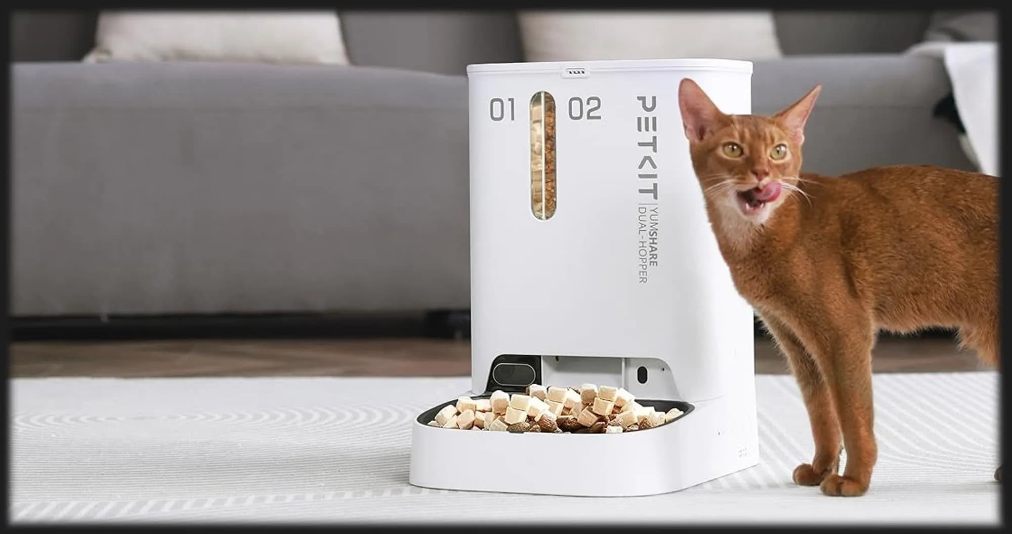 Смарт кормушка PETKIT YUMSHARE DUAL-HOPPER with Camera (White)