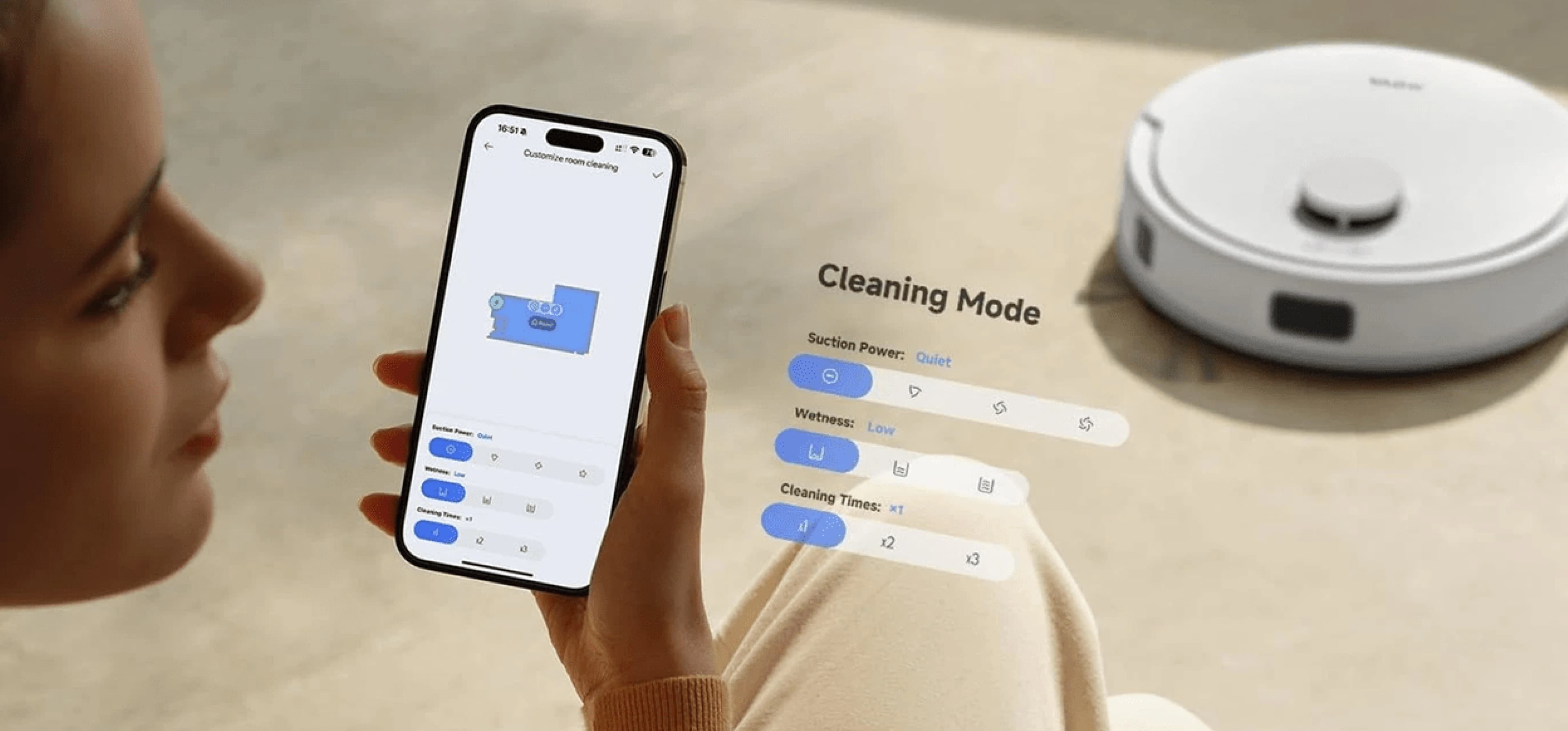 Робот-пылесос Mova E20s Pro Plus (White)