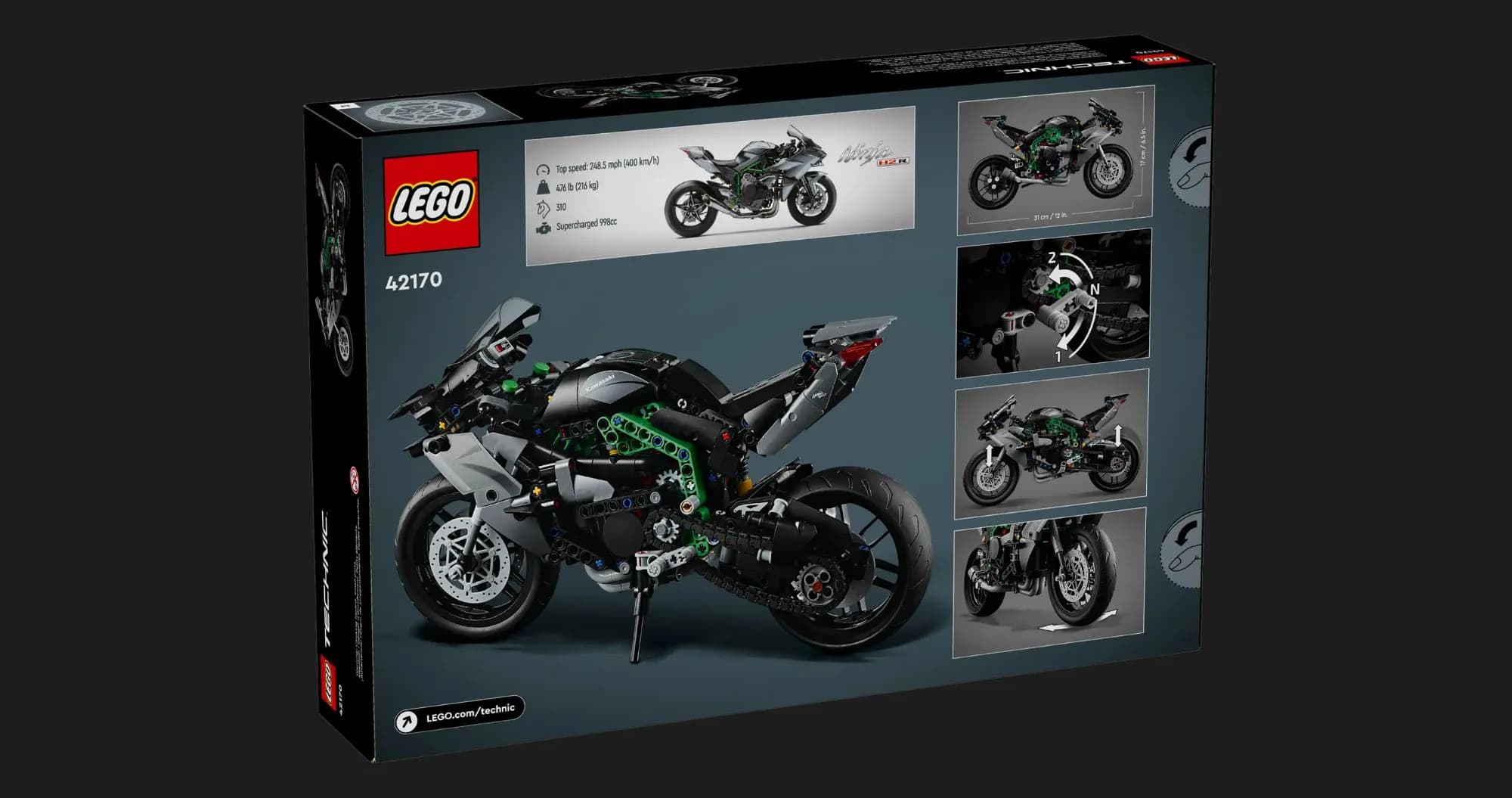 Конструктор LEGO Technic Мотоцикл Kawasaki Ninja H2R (42170)