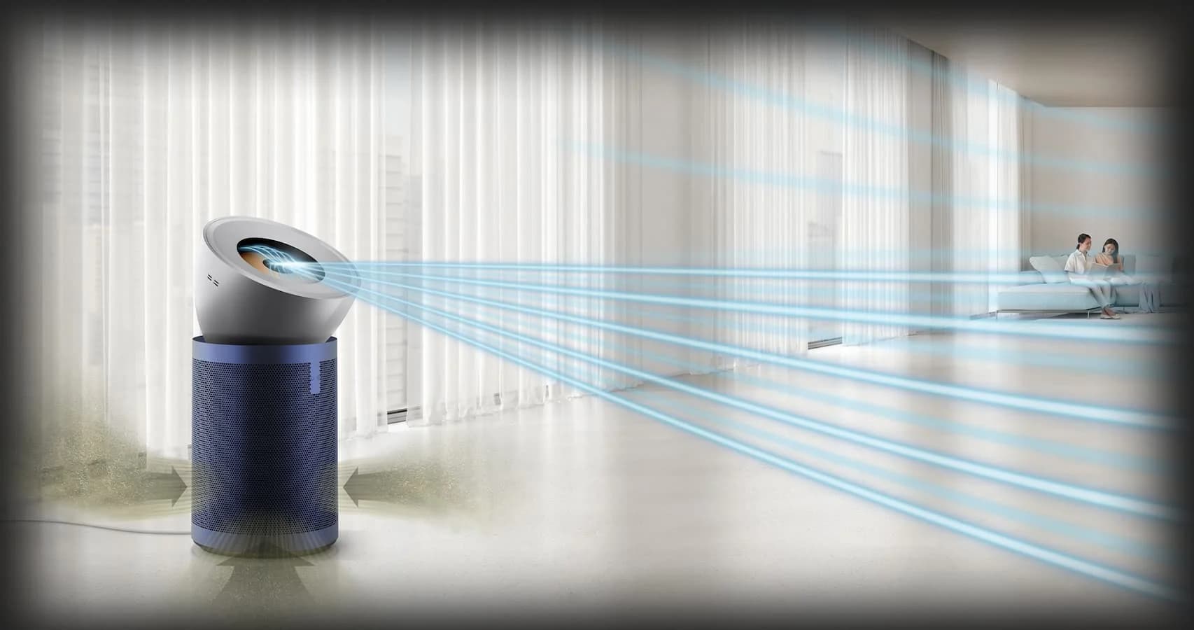 Очиститель воздуха Dyson Purifier Big + Quiet Formaldehyde BP03 (Bright Nickel/Prussian Blue)