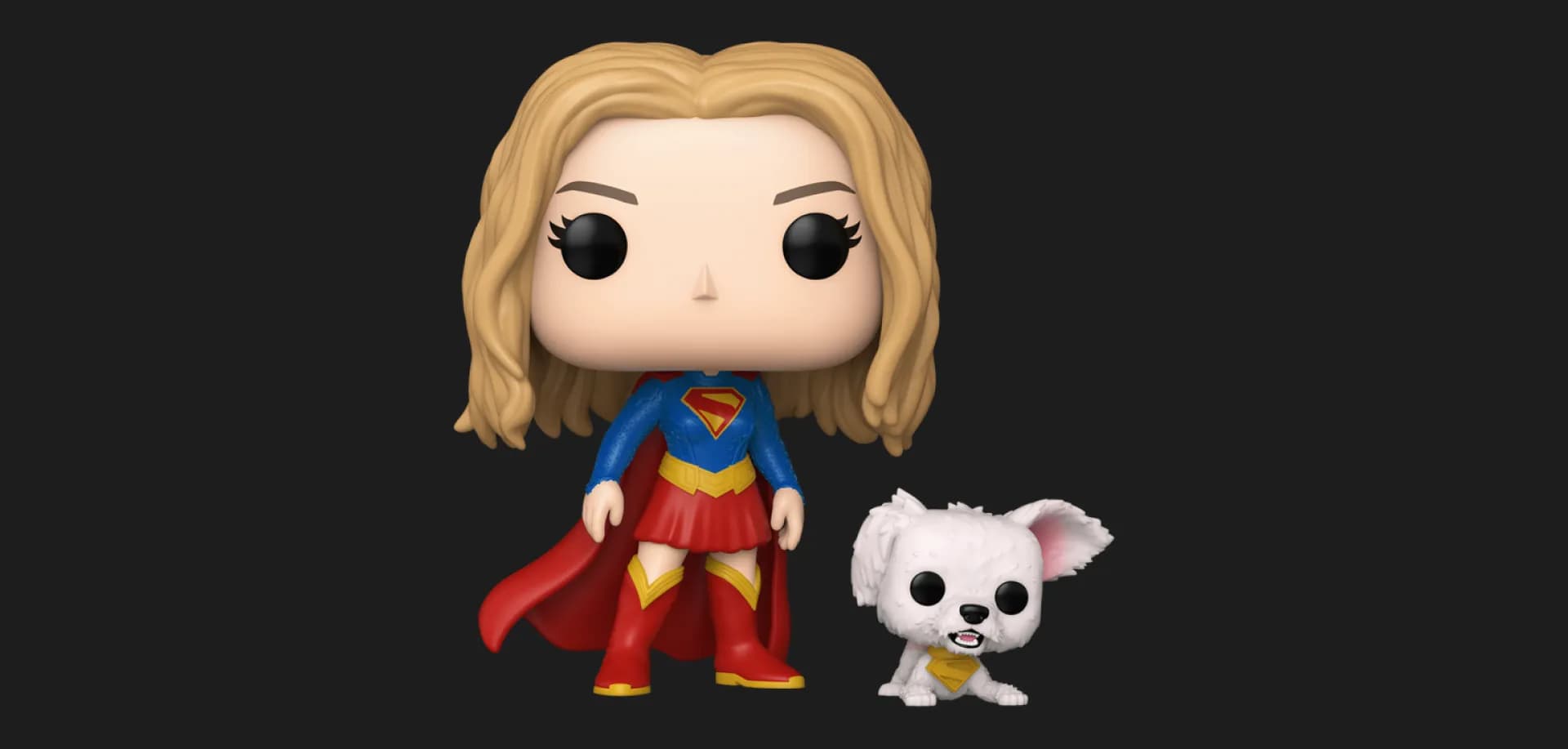 Набор Funko Pop! из серии Супергёрл — Супергёрл и Крипто Суперпес (90801)