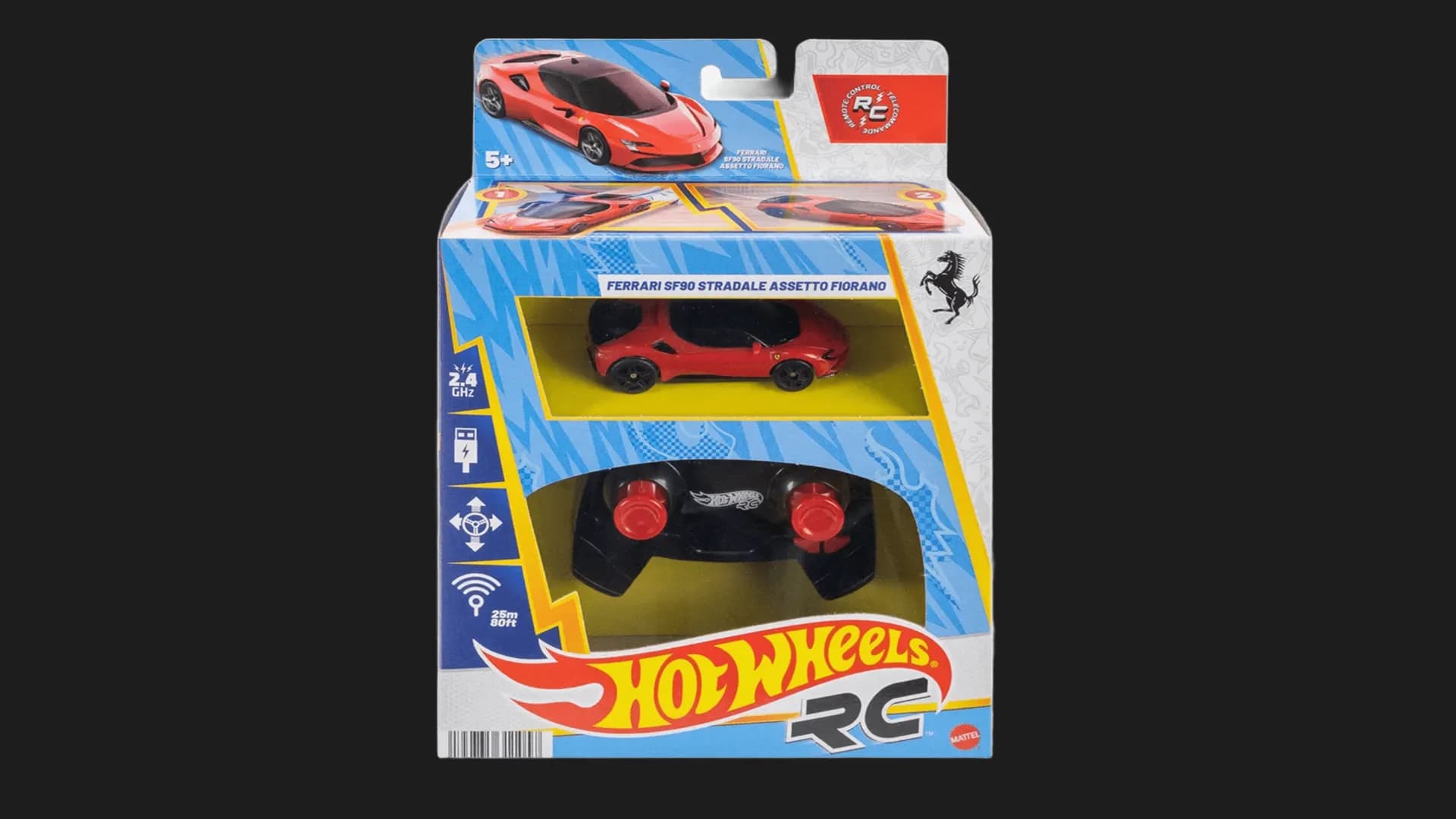 Машина на р/у Hot Wheels — Ferrari SF90 Stradale Assetto Fiorano (JGD09) (Red)