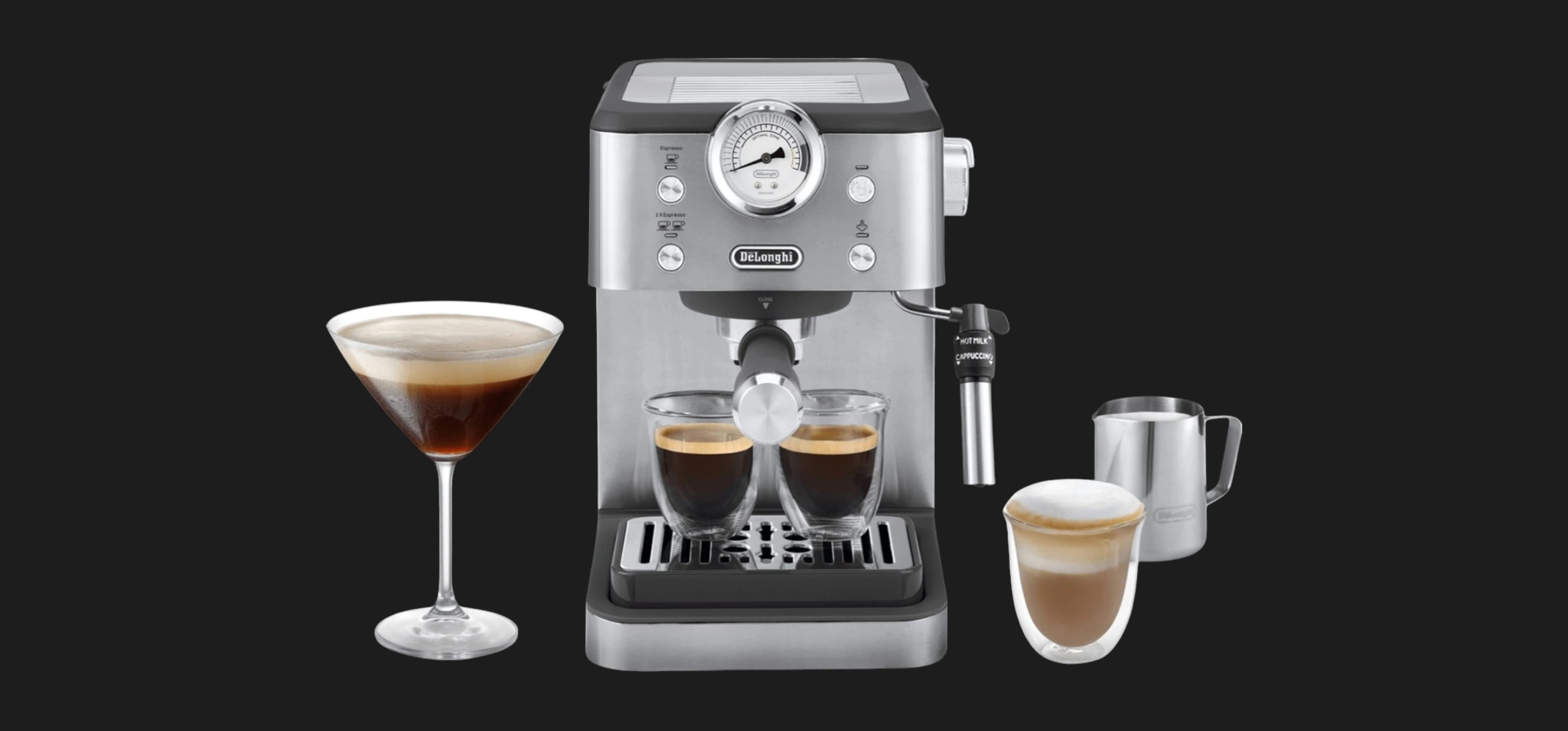 Кофеварка рожковая Delonghi EM 450 M (Silver)
