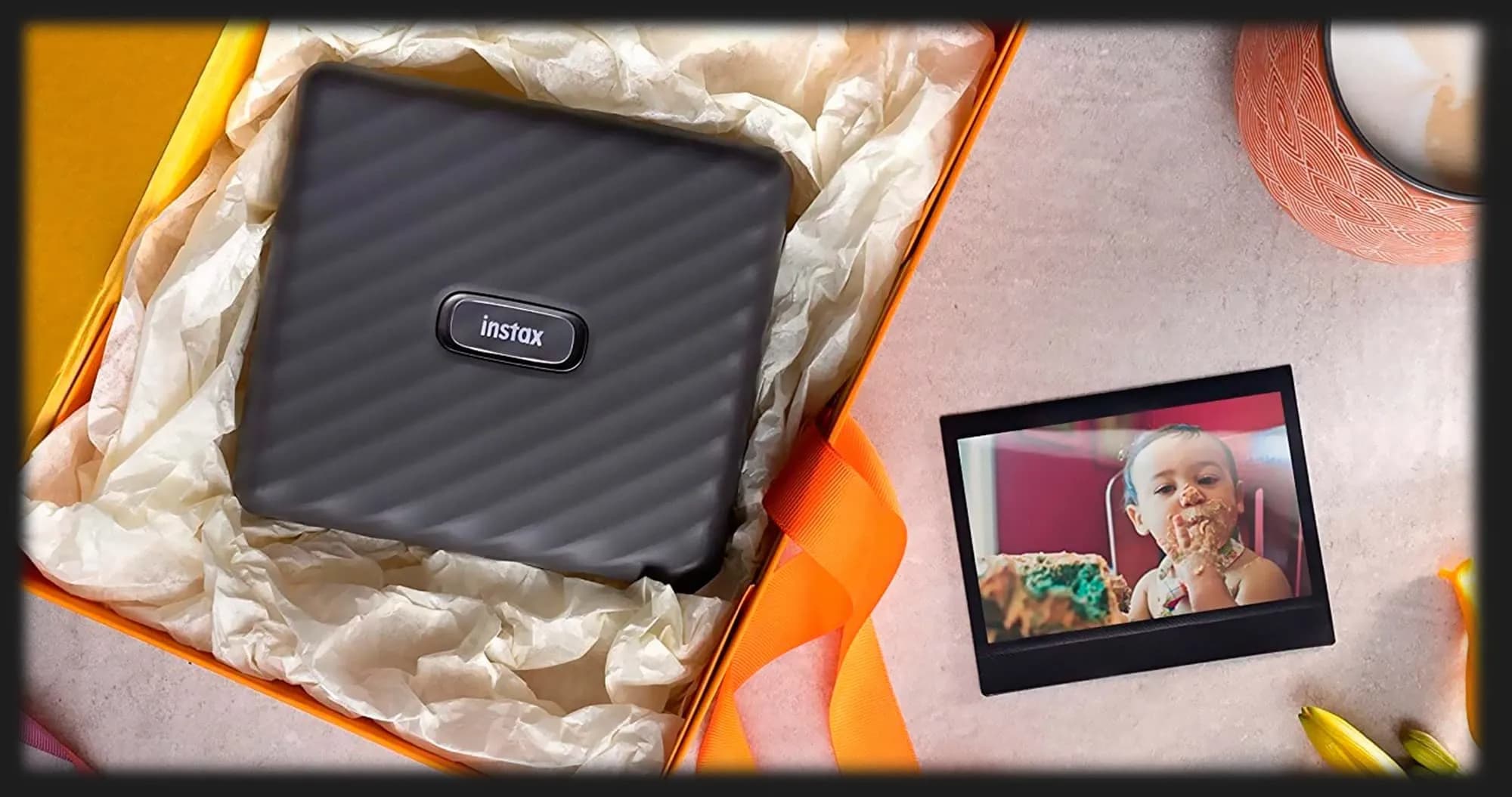 Фотопринтер Fujifilm INSTAX Link Wide (Mocha Gray)
