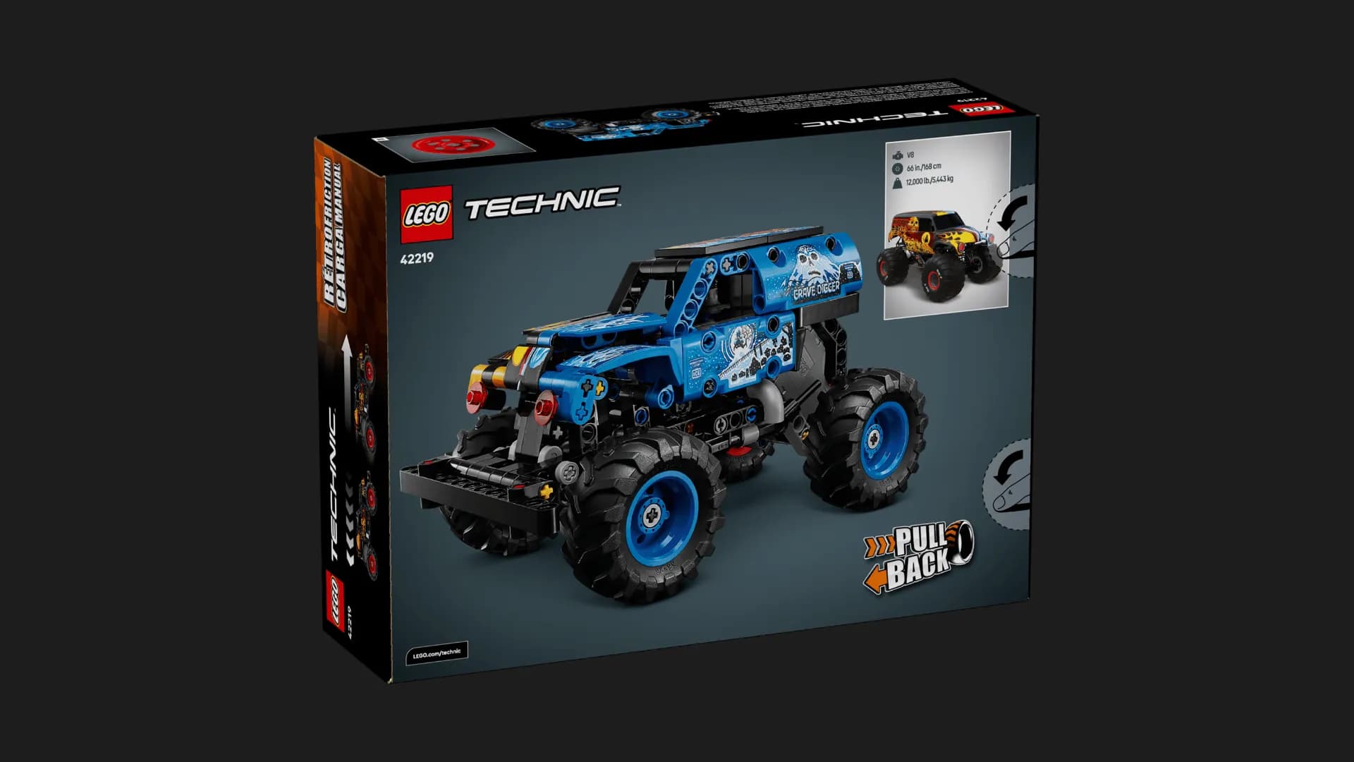 Конструктор LEGO Technic Monster Jam Grave Digger Огонь и лед (42219)