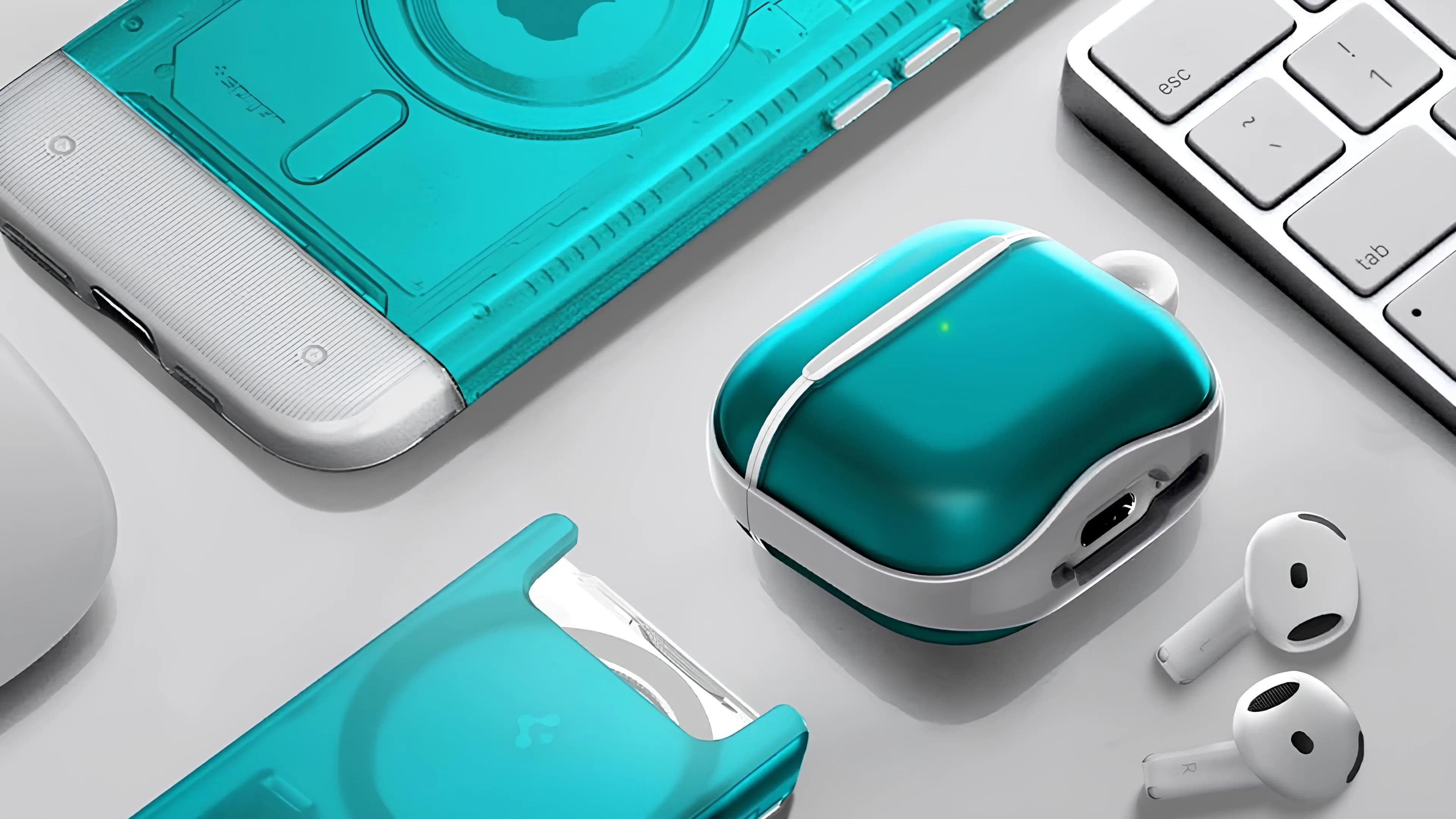 Чехол Spigen Classic C1 для Apple AirPods 4/5 (Graphite)