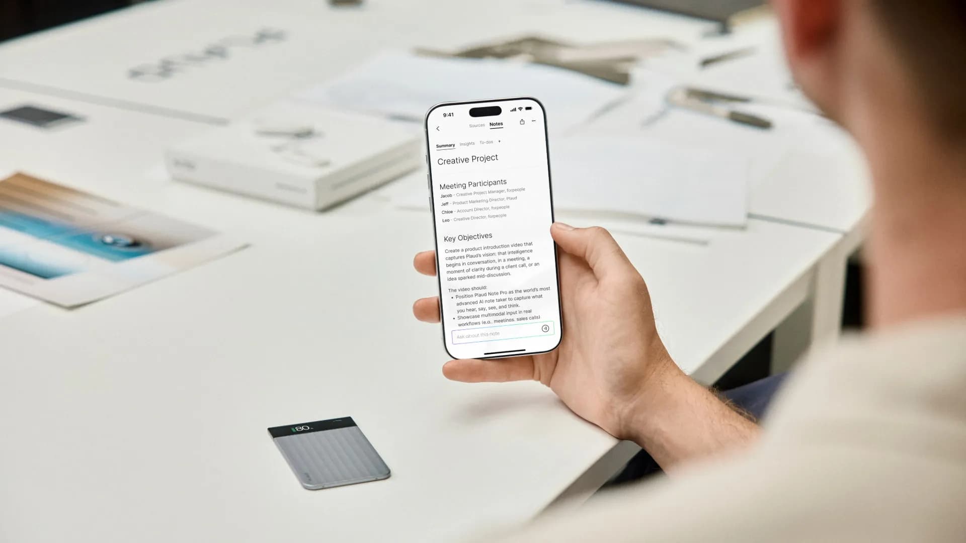 Цифровой диктофон PLAUD Note Pro AI (Silver) (PN0300-SI)