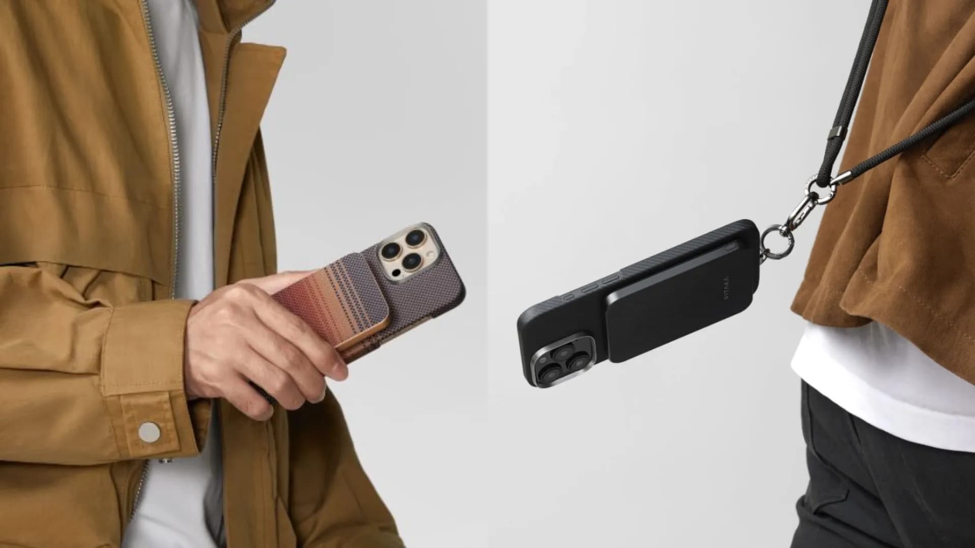 Зарядное устройство Power Bank Pitaka Aramid Fiber Magnetic Qi2 (5000mAh) (Sunset)