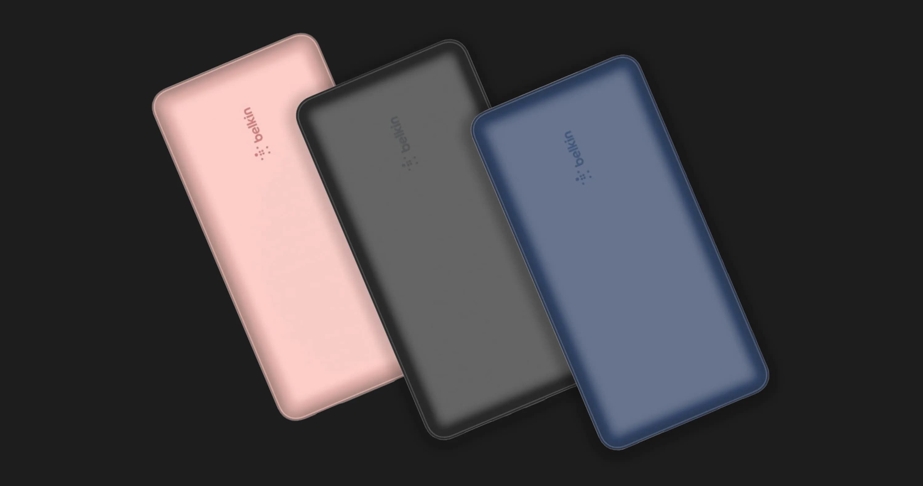 Портативный аккумулятор павербанк Belkin 10000mAh, 15W Dual USB-A, USB-C (Blue)