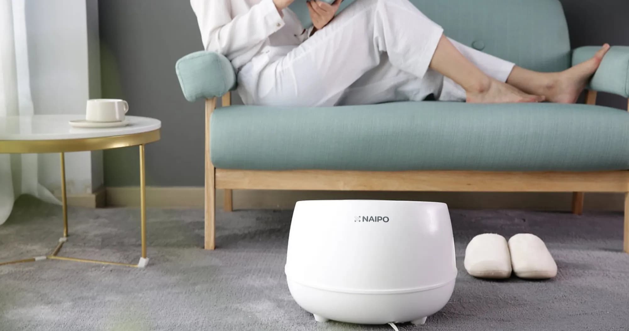 Массажер паровой для ног Naipo OFLEXISPA (White)