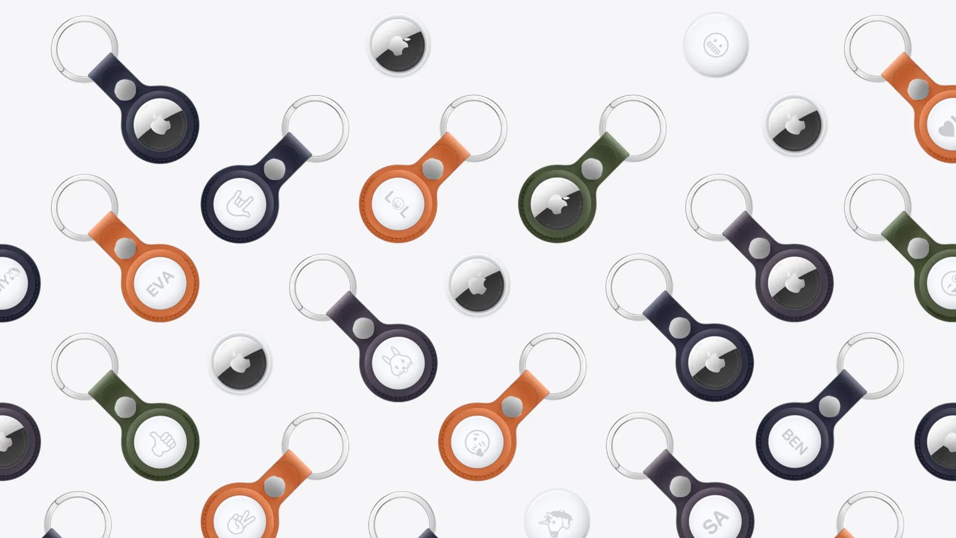 Брелок Apple AirTag FineWoven Key Ring (Moss)