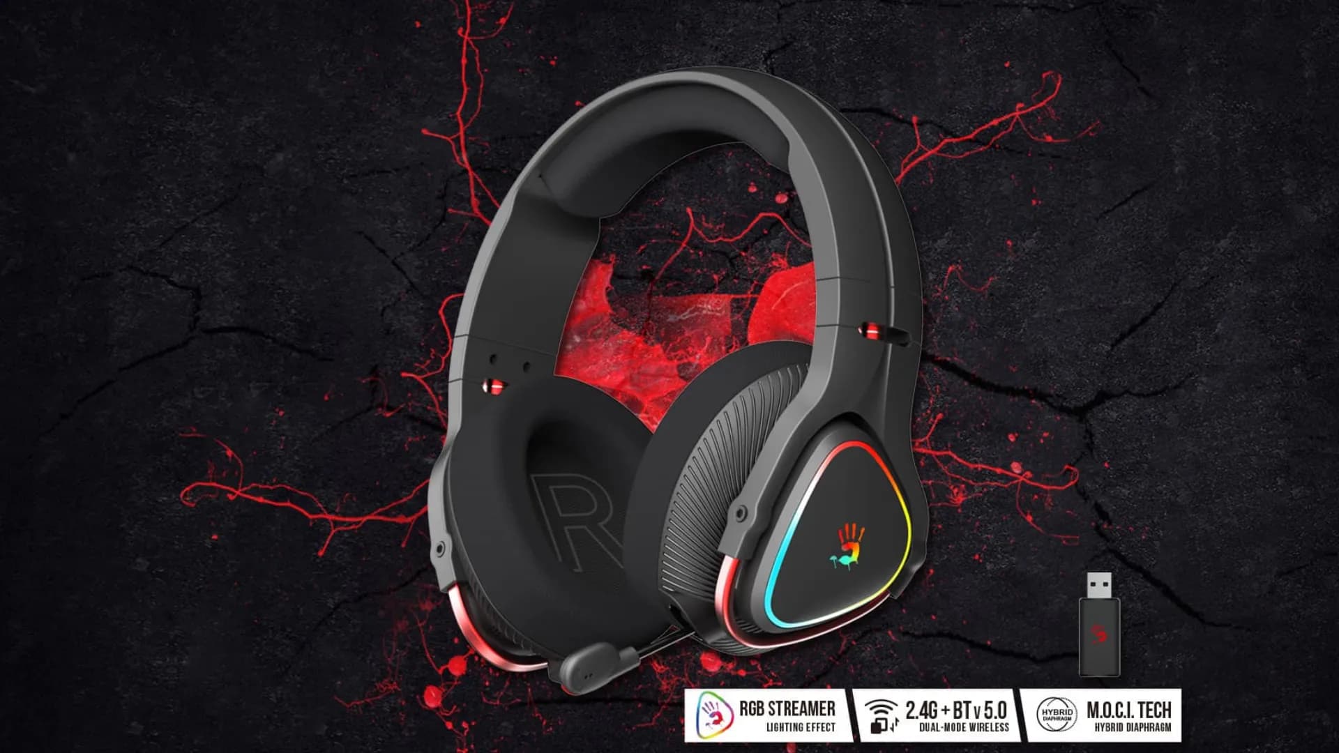 Игровая гарнитура Bloody MR710 (Black) (UA)
