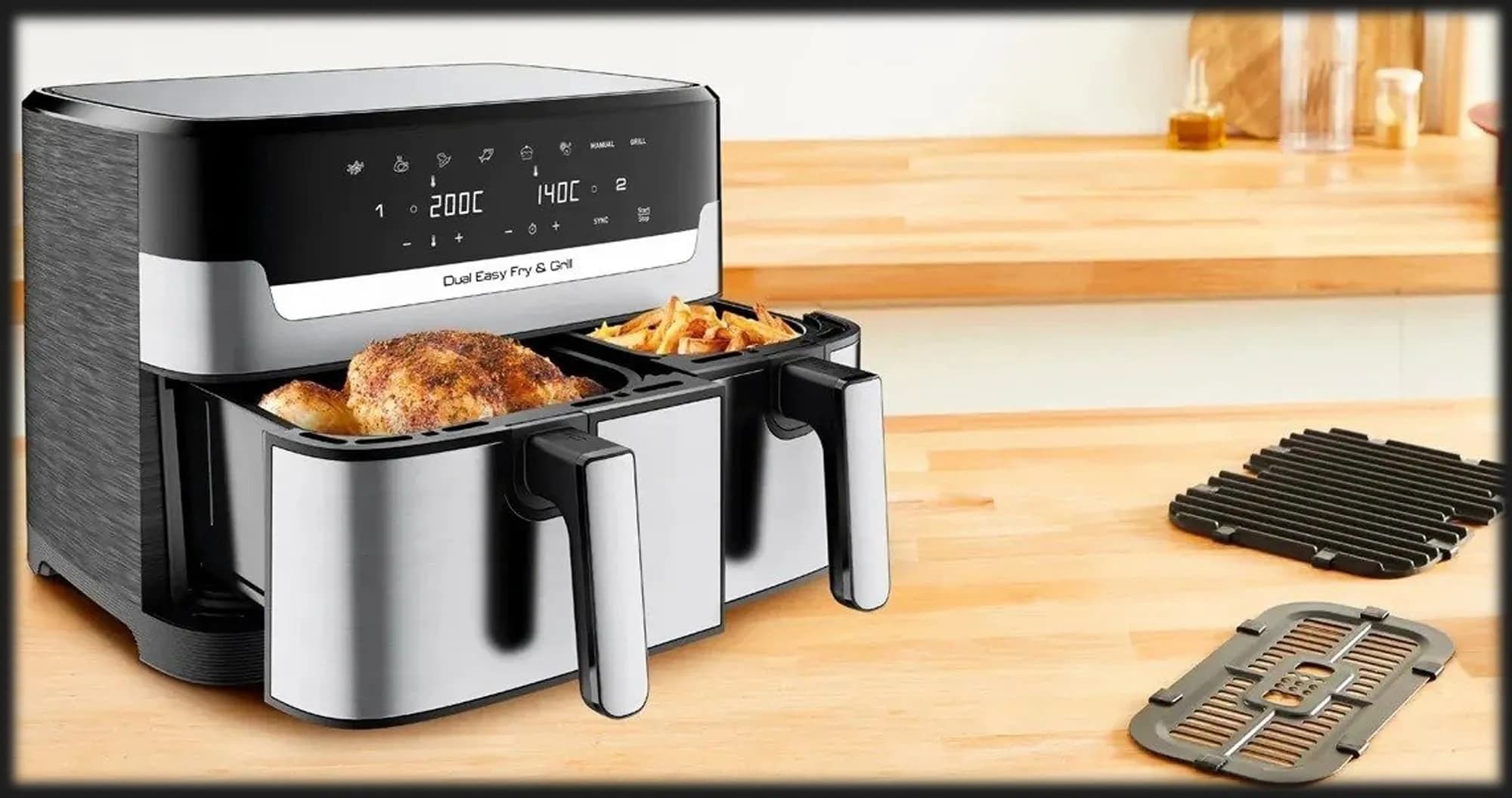 Мультипечь Tefal Dual Easy Fry&Grill Air Fryer EY905D10