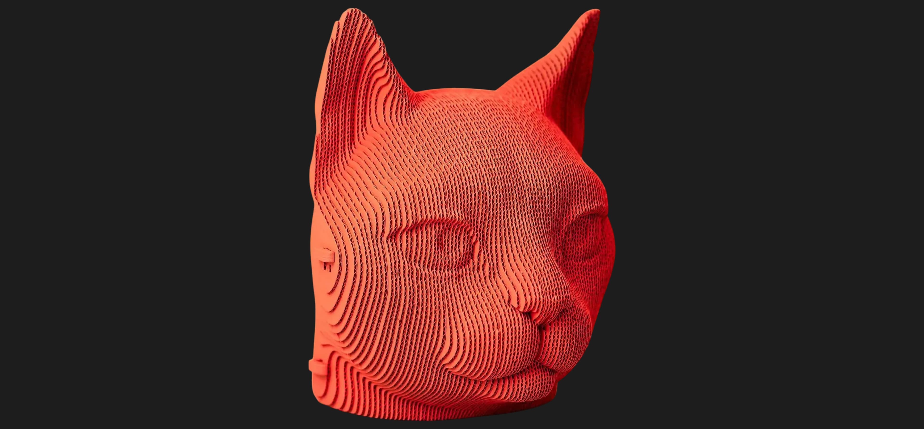 Картонный 3D пазл-конструктор Cartonic Кот (Cat) (CARTCAT)