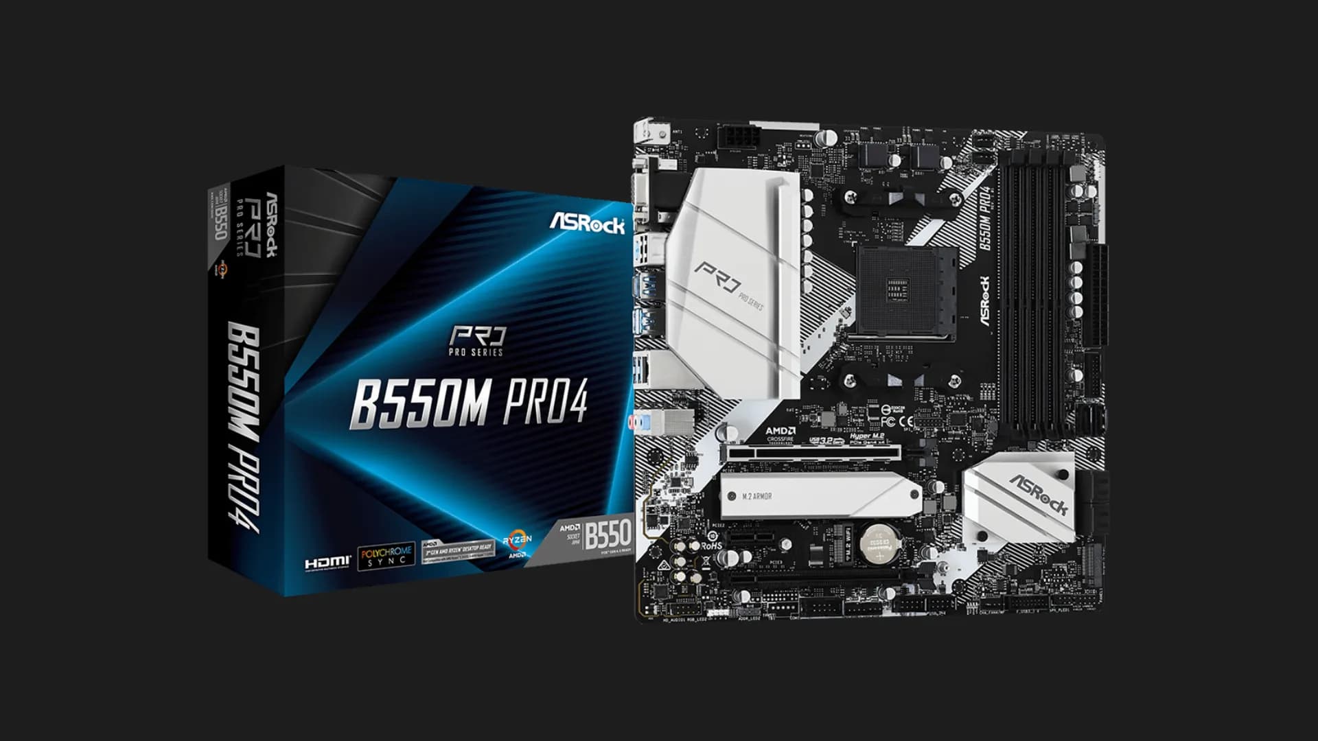 Материнская плата ASRock B550M PRO4 (B550M PRO4)