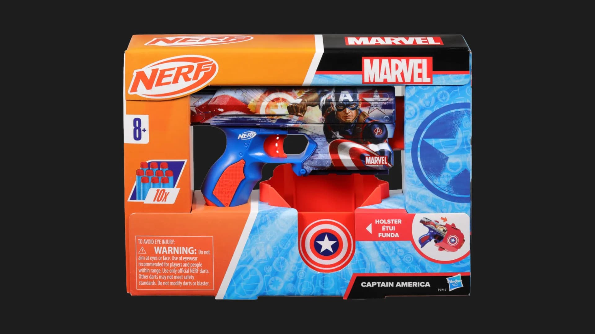 Бластер Nerf Капитан Америка (F9717)