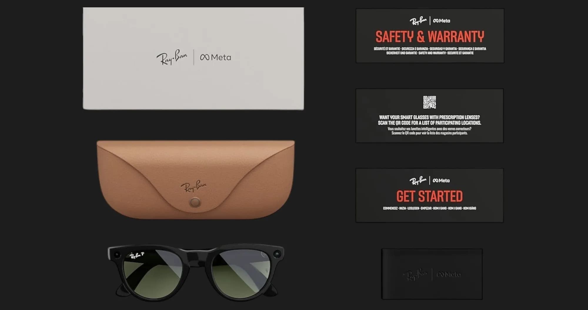 Смарт-очки Ray-Ban Meta Headliner (Gen 2) (Shiny Asteroid Grаy/Clear to Emerald Transitions) (RW4013 6702CE 50-23) (M)