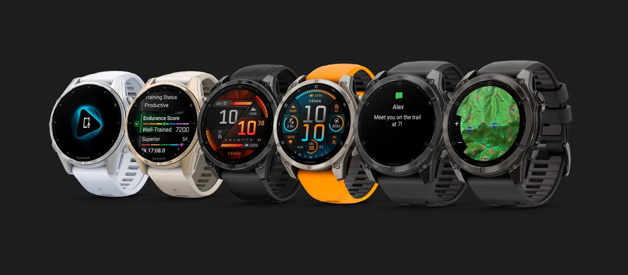 Garmin Fenix 8 43mm AMOLED Silver with Whitestone Silicone Band