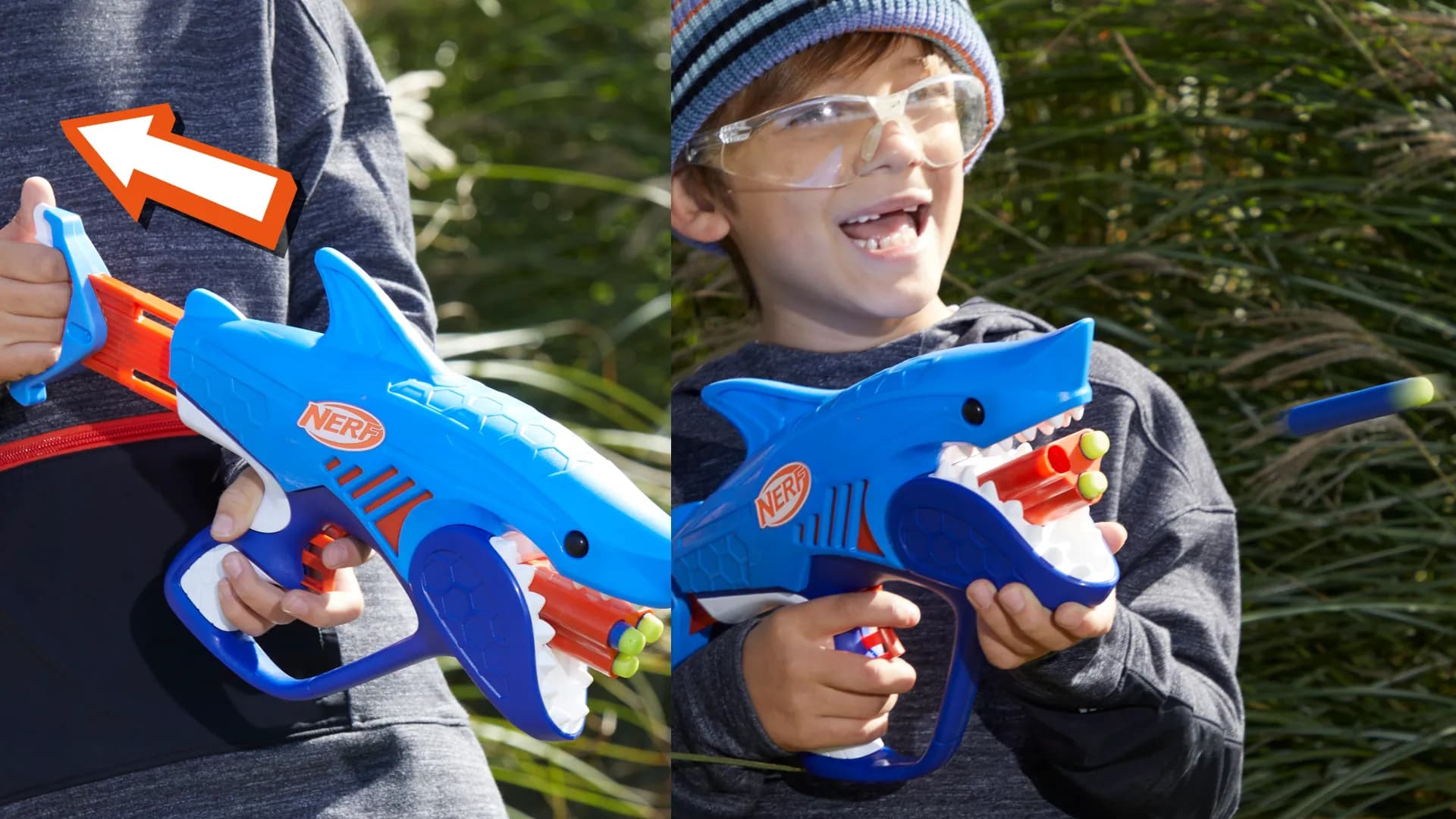 Бластер Nerf Wild SharkFire (F8645)