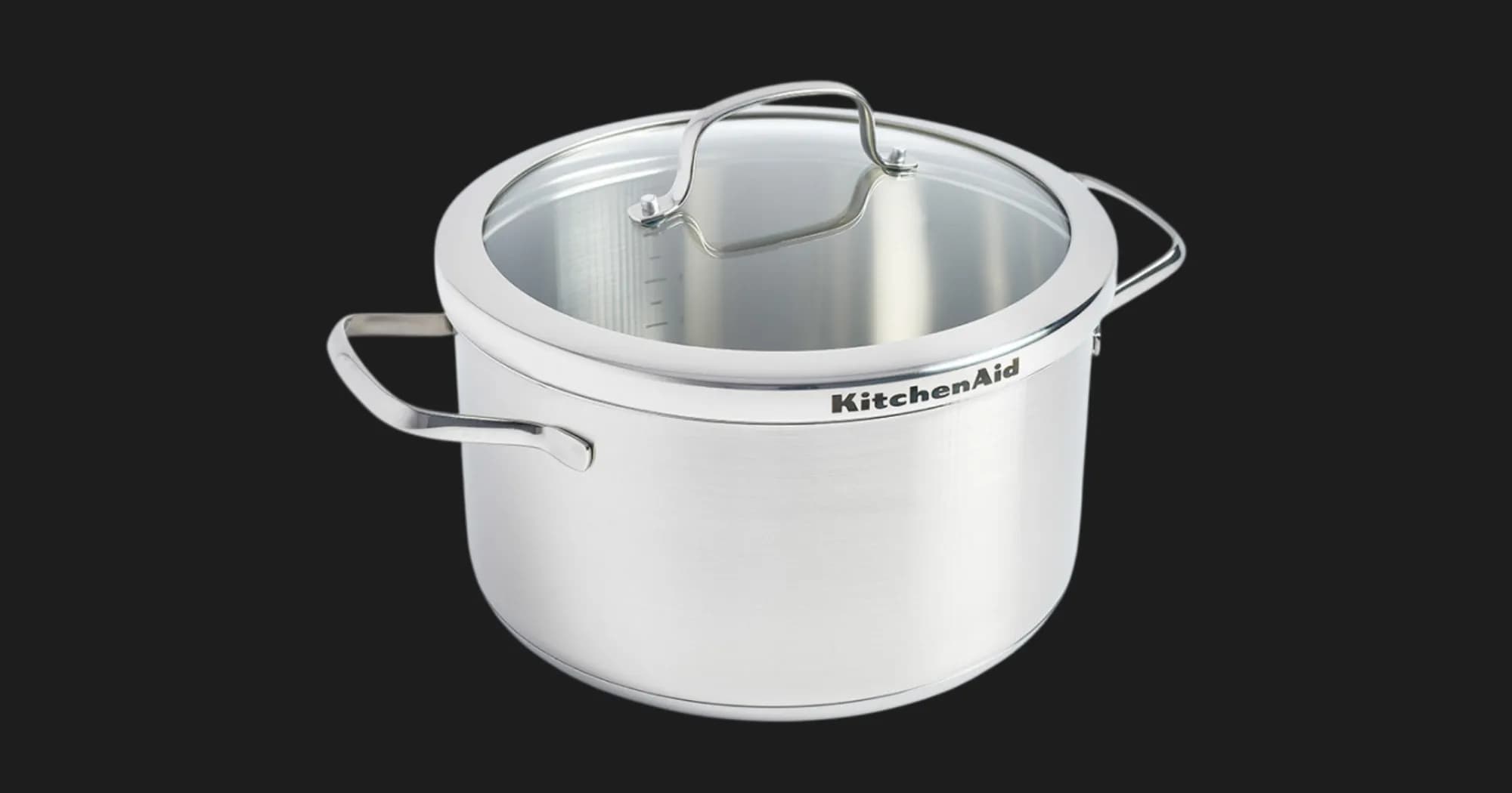 Кастрюля с крышкой KitchenAid Proline, 24 см, 5,7л (Silver) (CC001879-001)
