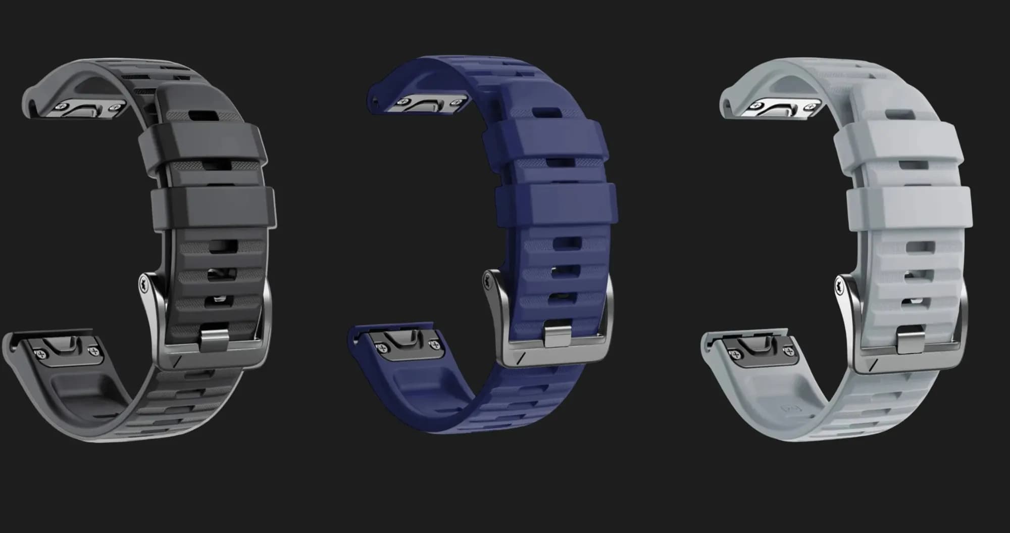Ремешок Silicone Fit для Garmin Fenix 26mm (Black)