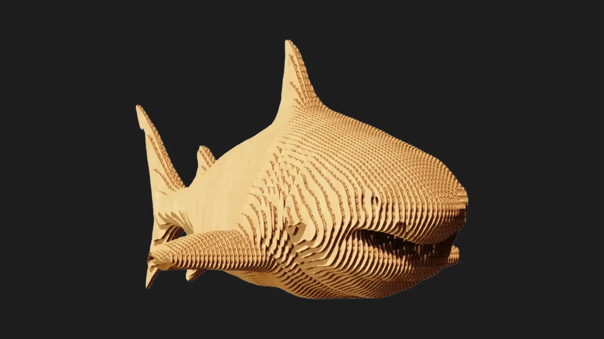 Картонный 3D пазл-конструктор Cartonic Акула (Shark) (CARTSHARK)