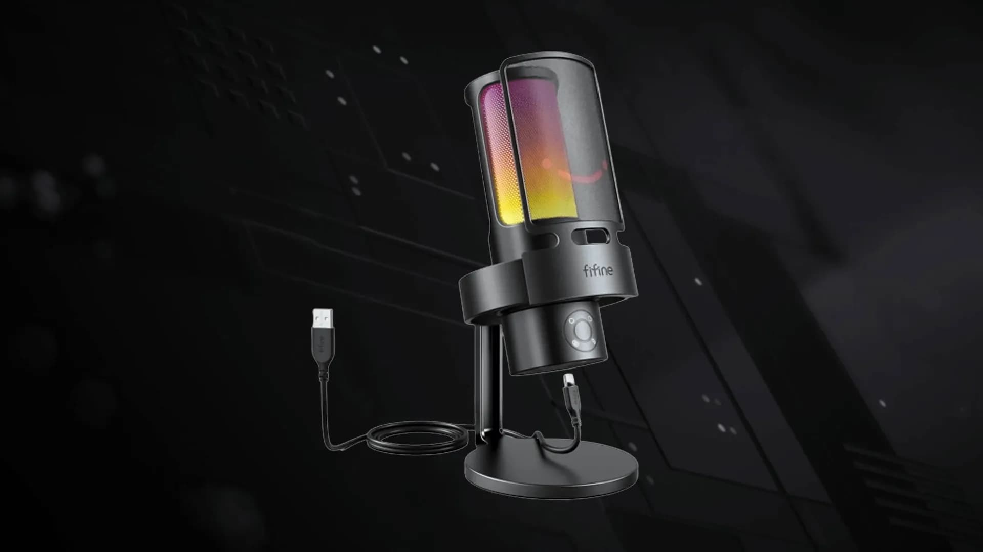 Микрофон Fifine Ampliagame A8 Plus RGB (Black) (UA)