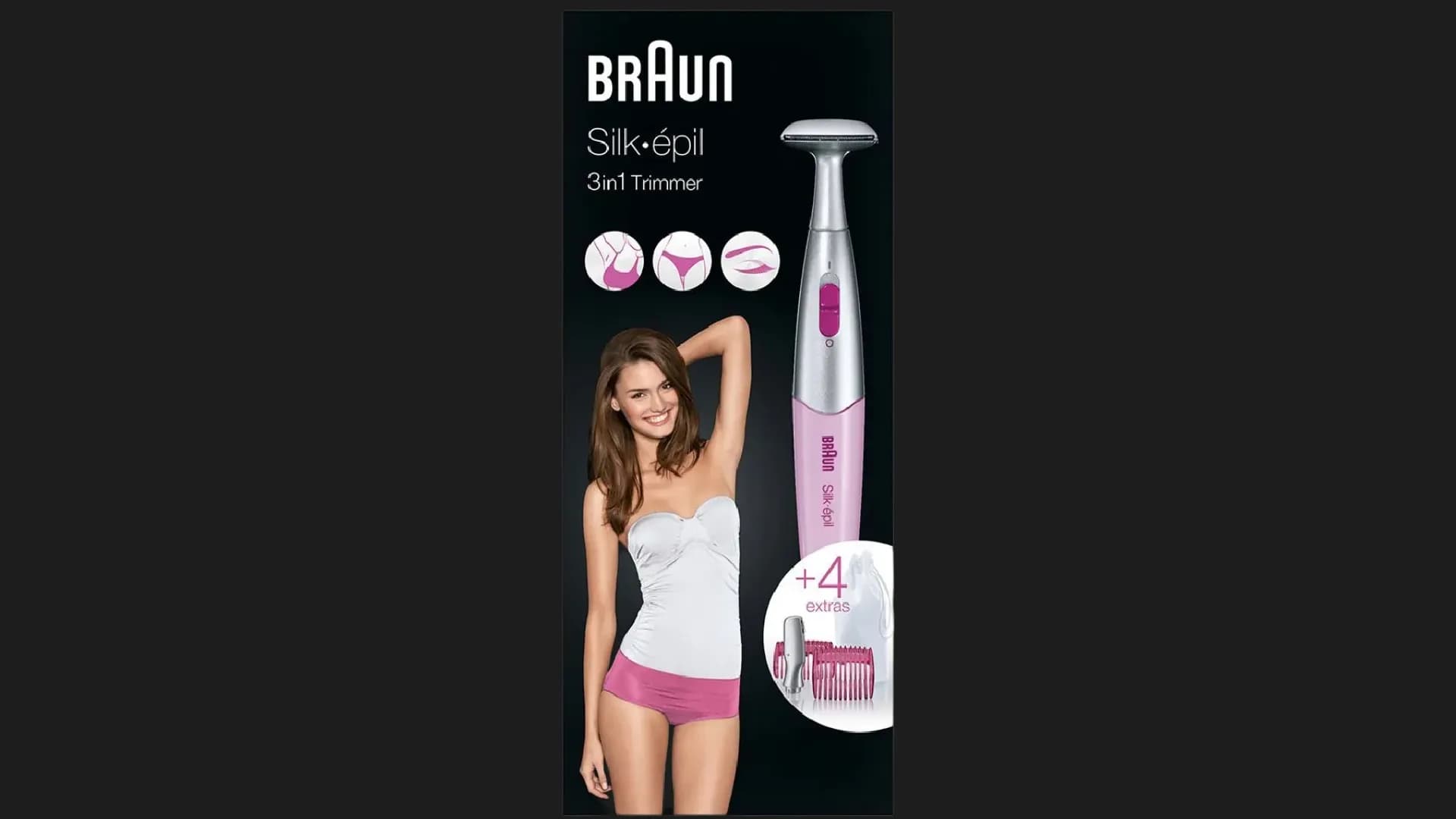 Женский триммер для зоны бикини BRAUN (FG 1100) (Pink)